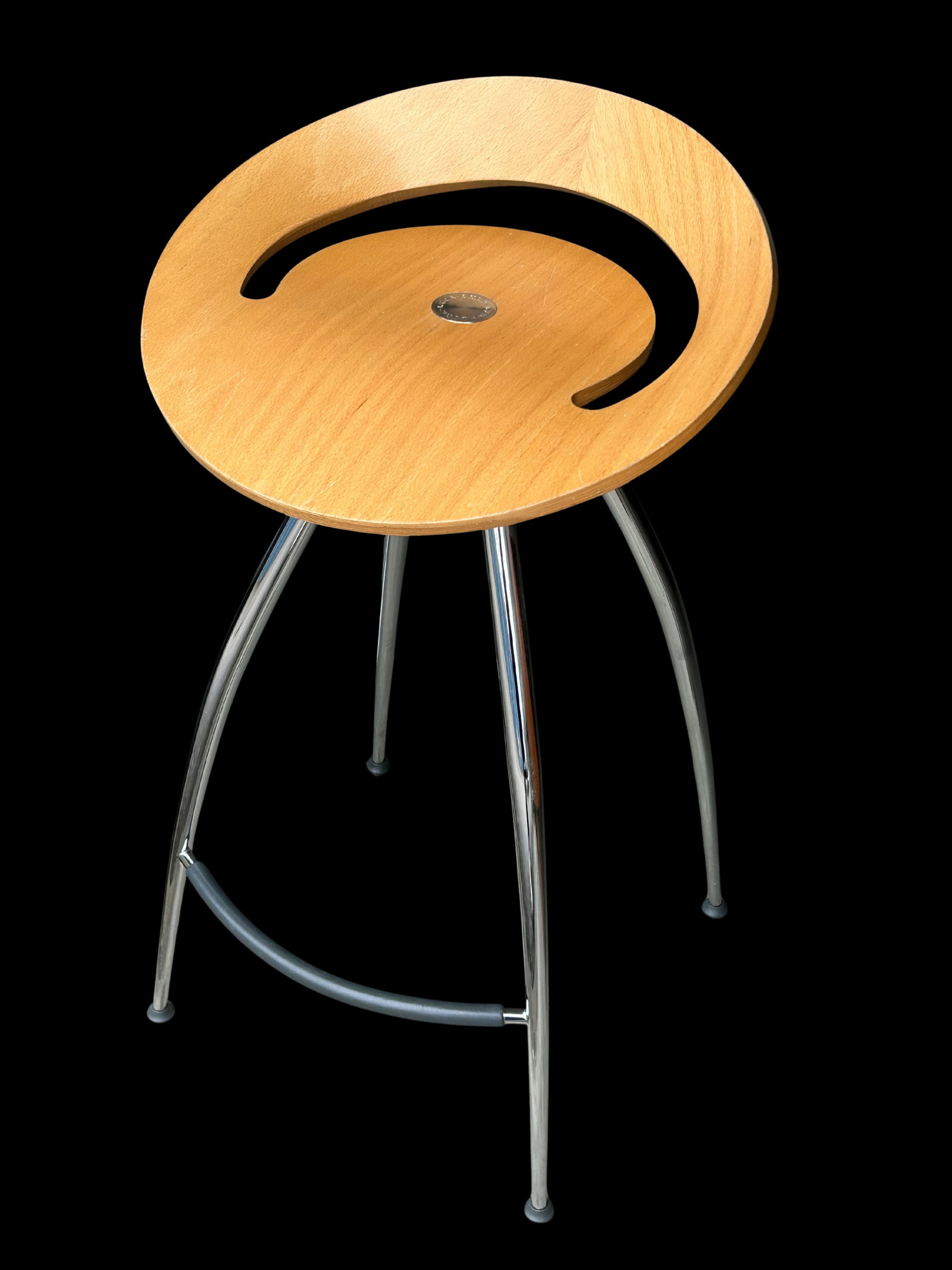 Late 20th Century Magis Lyra Barstool by Design Group Italia – Iconic Italian Modern Chrome & - 13
