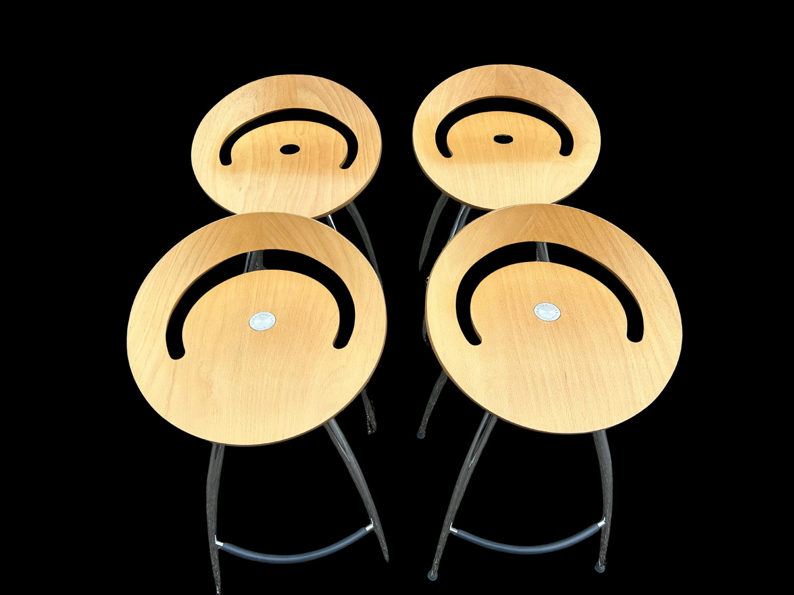 Late 20th Century Magis Lyra Barstool by Design Group Italia – Iconic Italian Modern Chrome & - 7