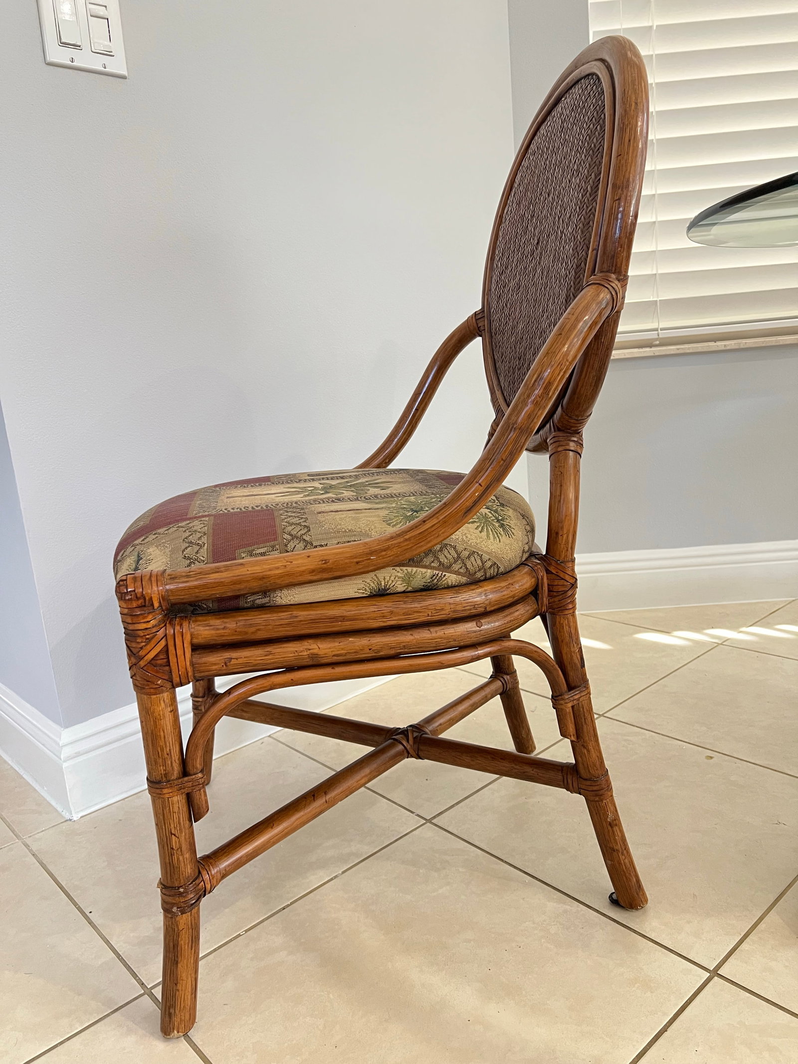 Mid 20th Century Bamboo Dining Chairs - Set of 4 - 3