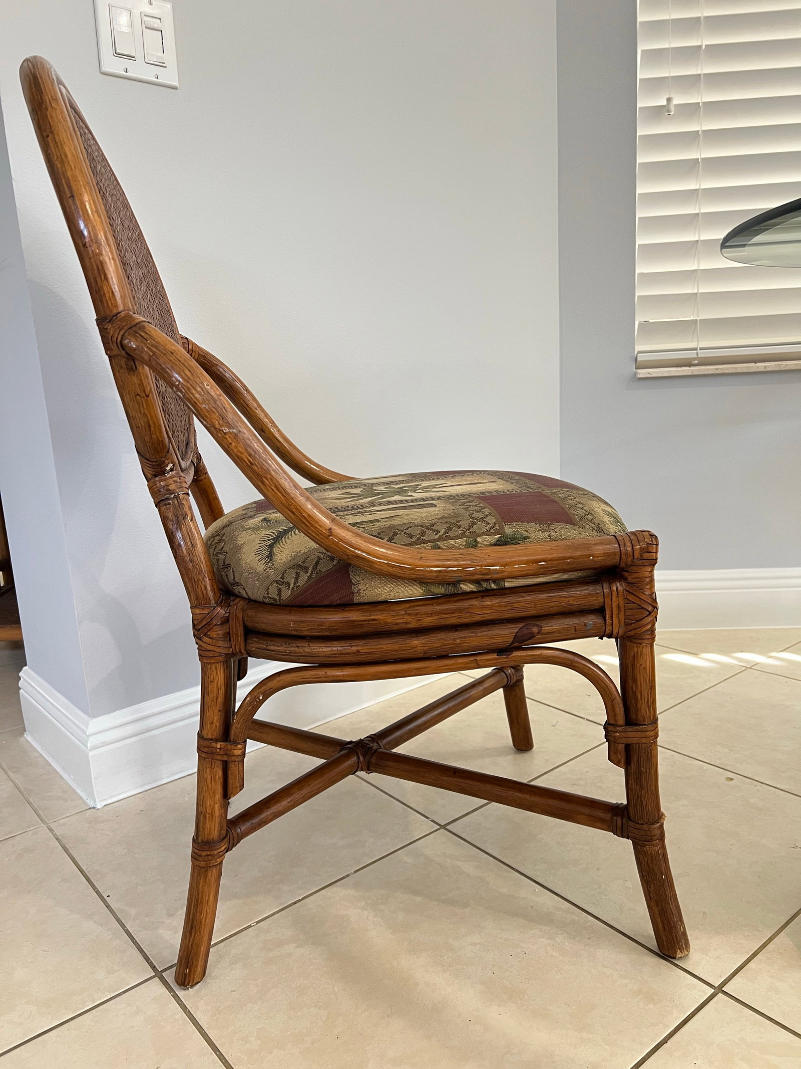 Mid 20th Century Bamboo Dining Chairs - Set of 4 - 4