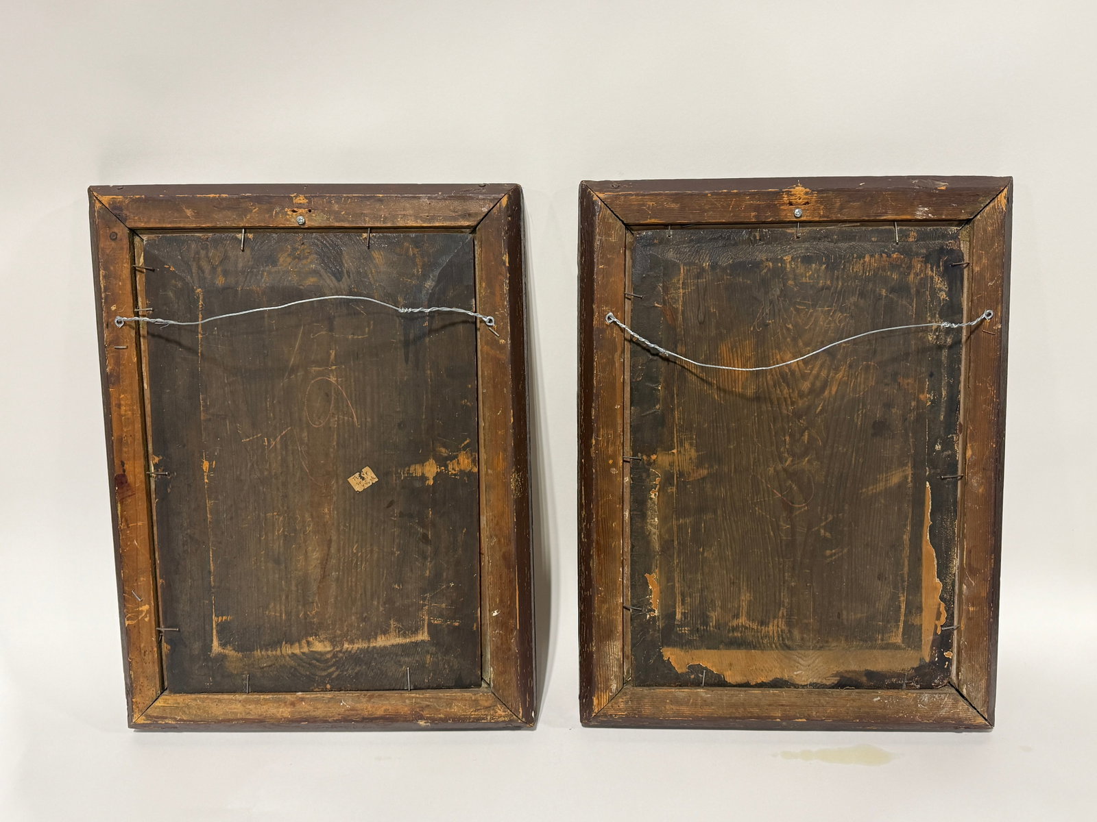 Pair, Continental School, 19th Century Dutch Taste Seasonal Genre Paintings - 13