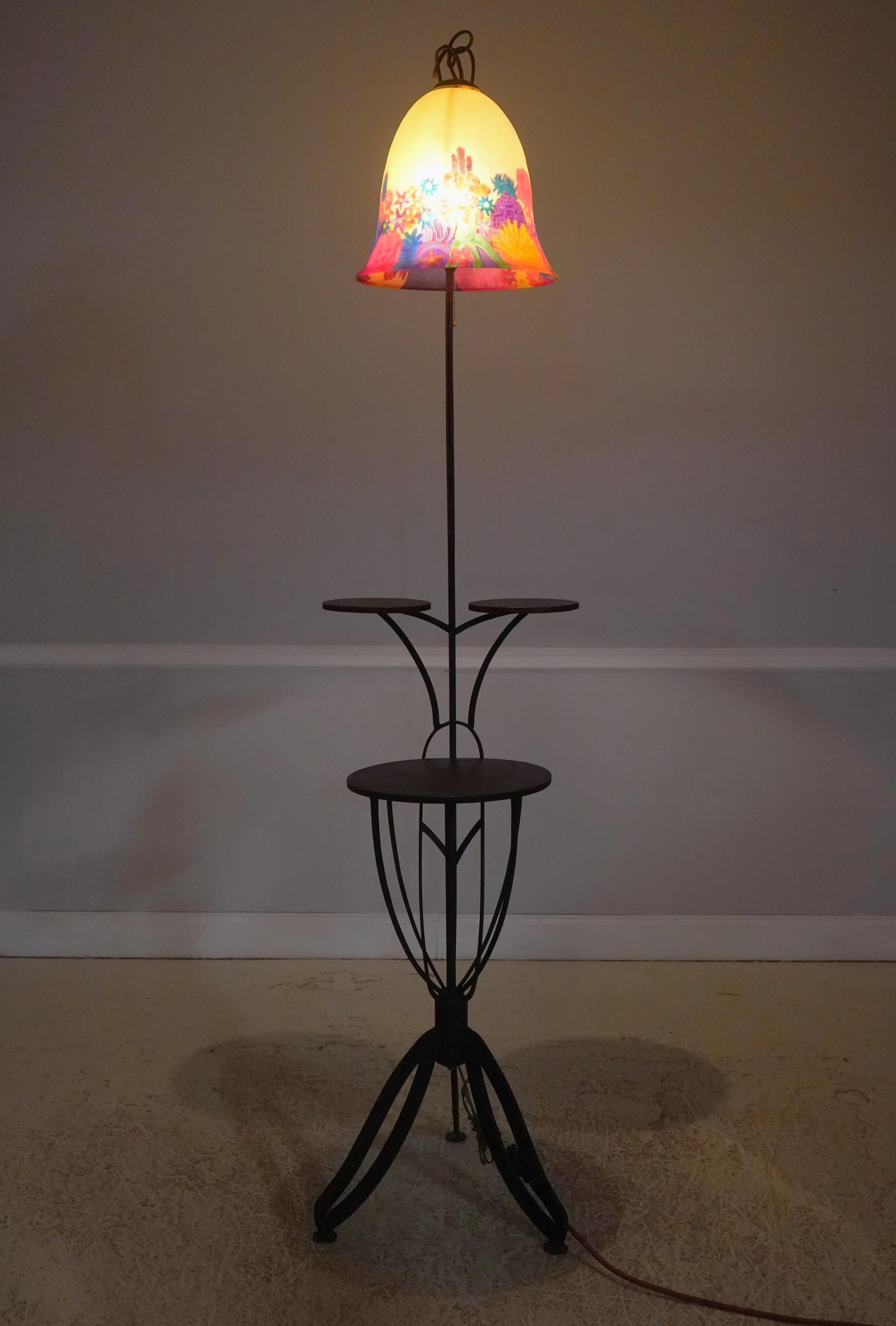 Pair Industrial Studio Crafted Iron Floor Lamps - 10