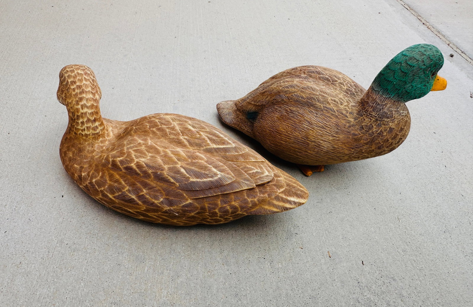 Vintage Pair of Mallard Duck Decoys - 3
