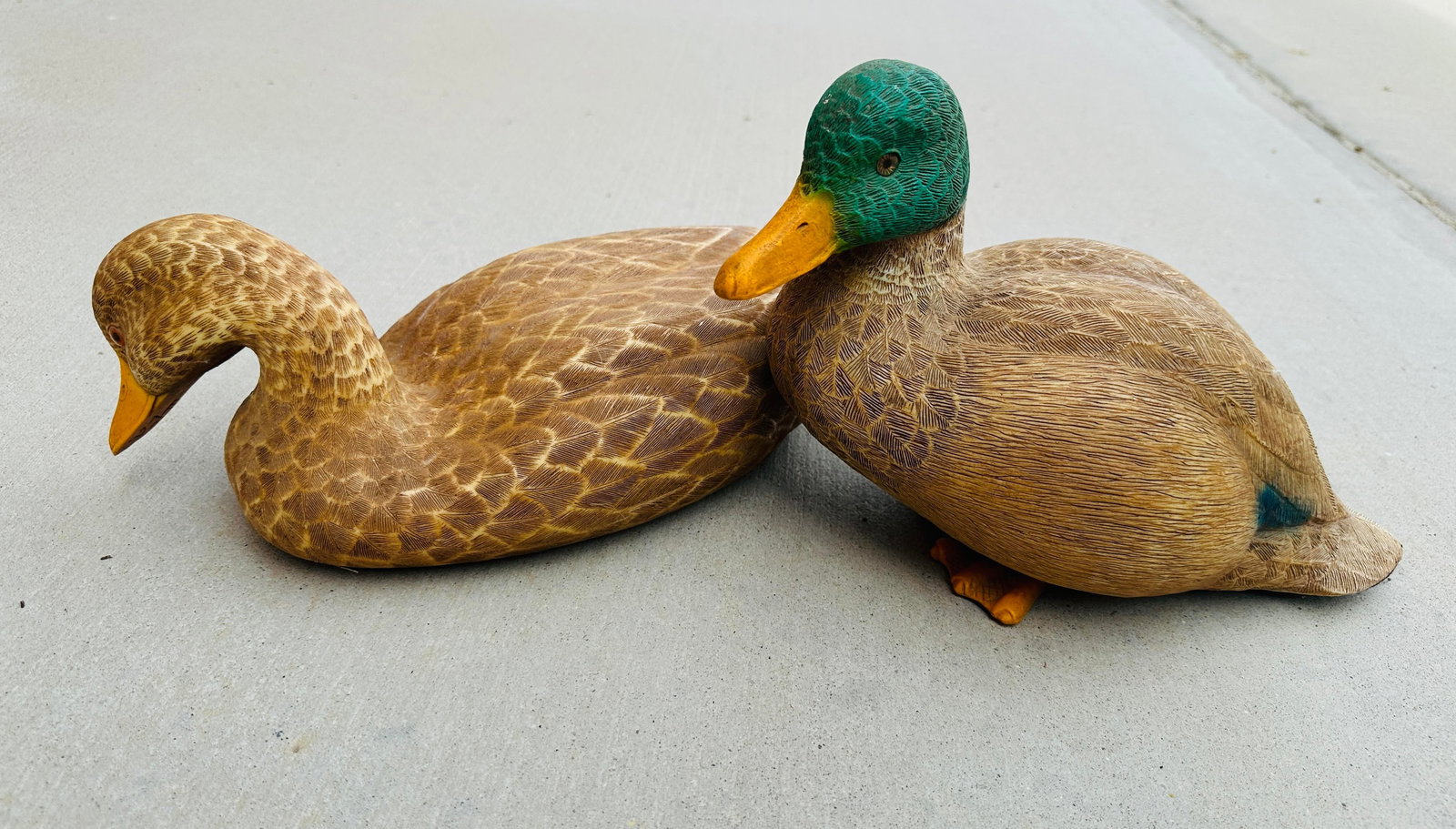 Vintage Pair of Mallard Duck Decoys - 6