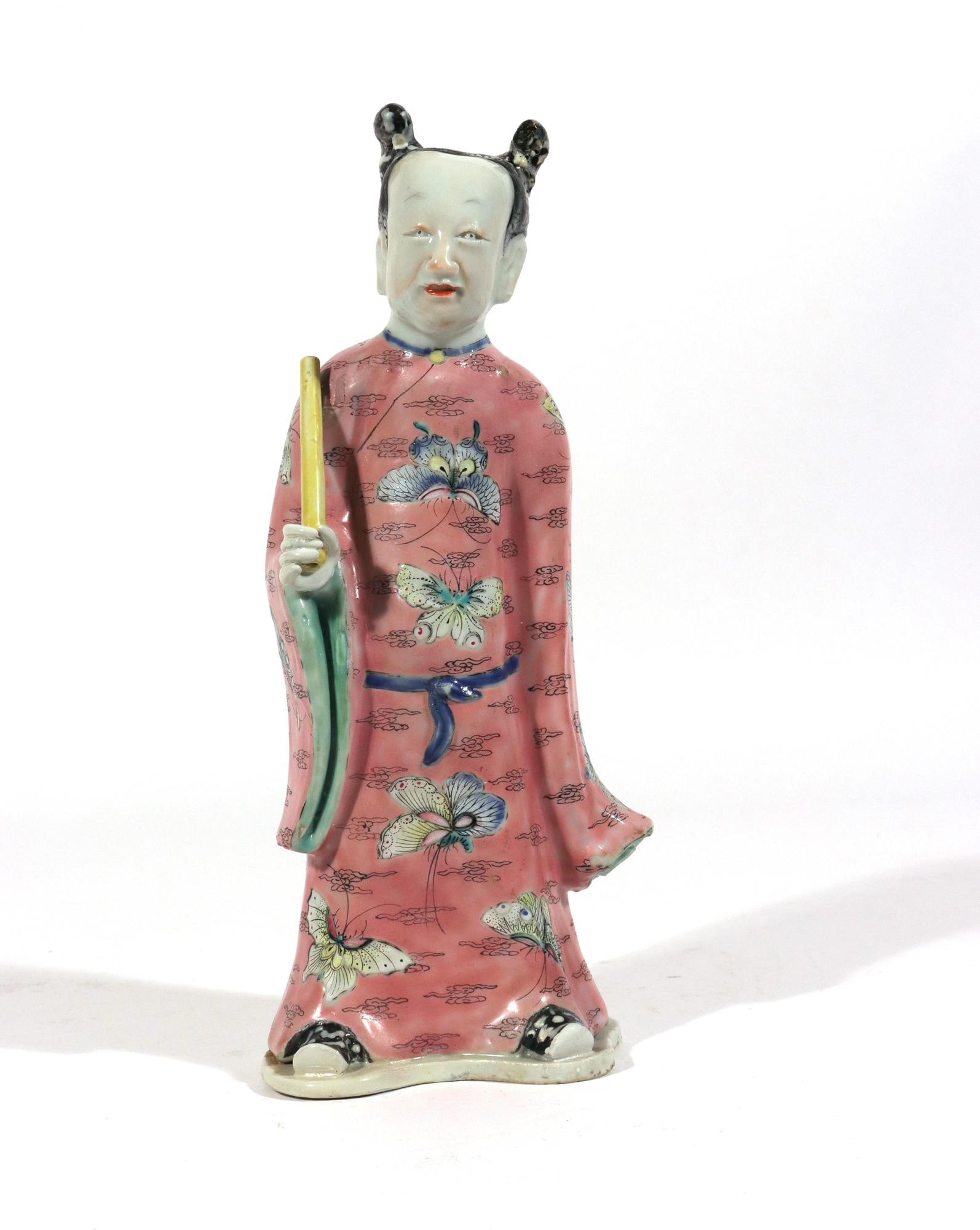 18th-Century Chinese Export Porcelain Figures of Two Immortals - 2