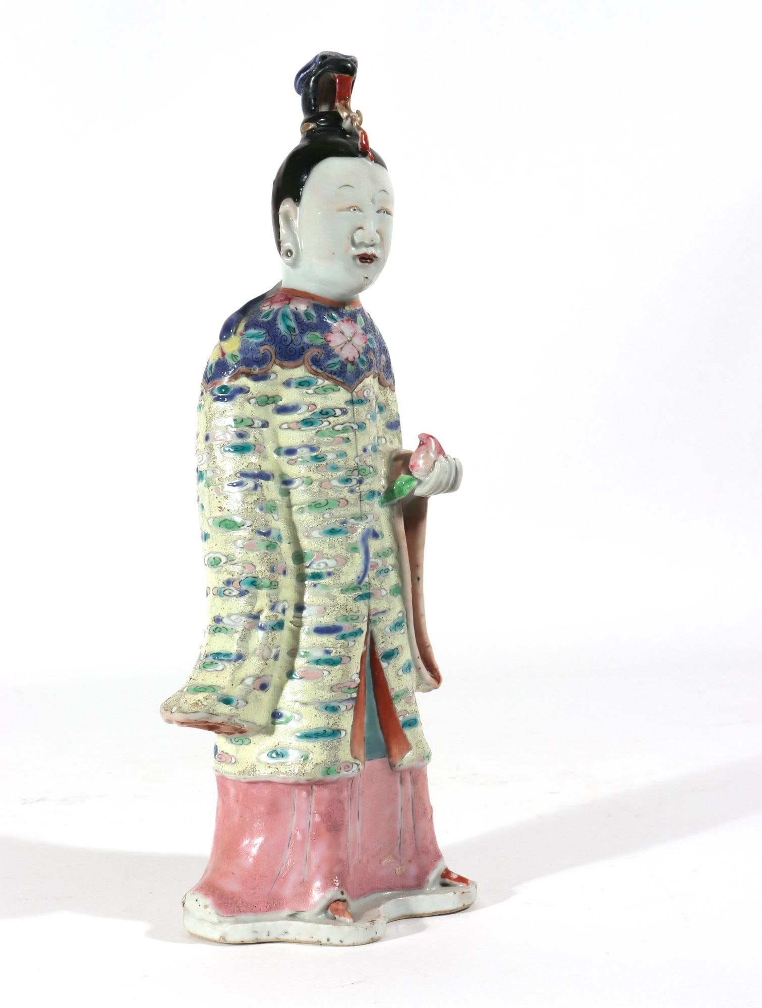18th-Century Chinese Export Porcelain Figures of Two Immortals - 3