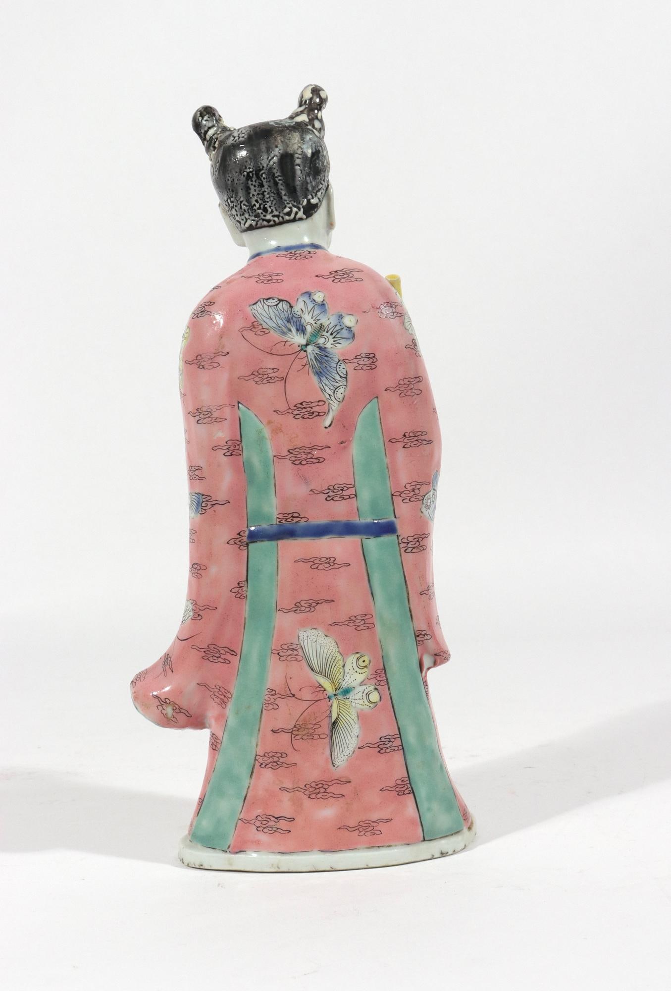 18th-Century Chinese Export Porcelain Figures of Two Immortals - 4
