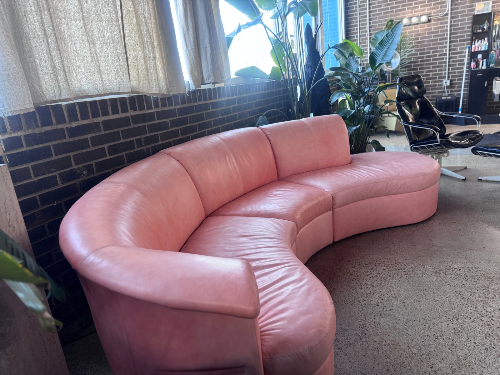 Post Modern Three Piece Peach Sectional by 'Carson's' - 11