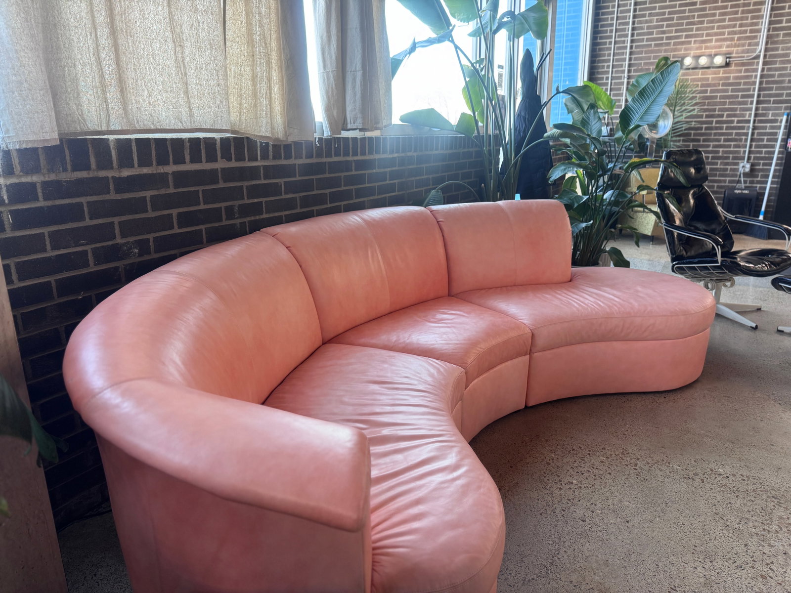 Post Modern Three Piece Peach Sectional by 'Carson's' - 4