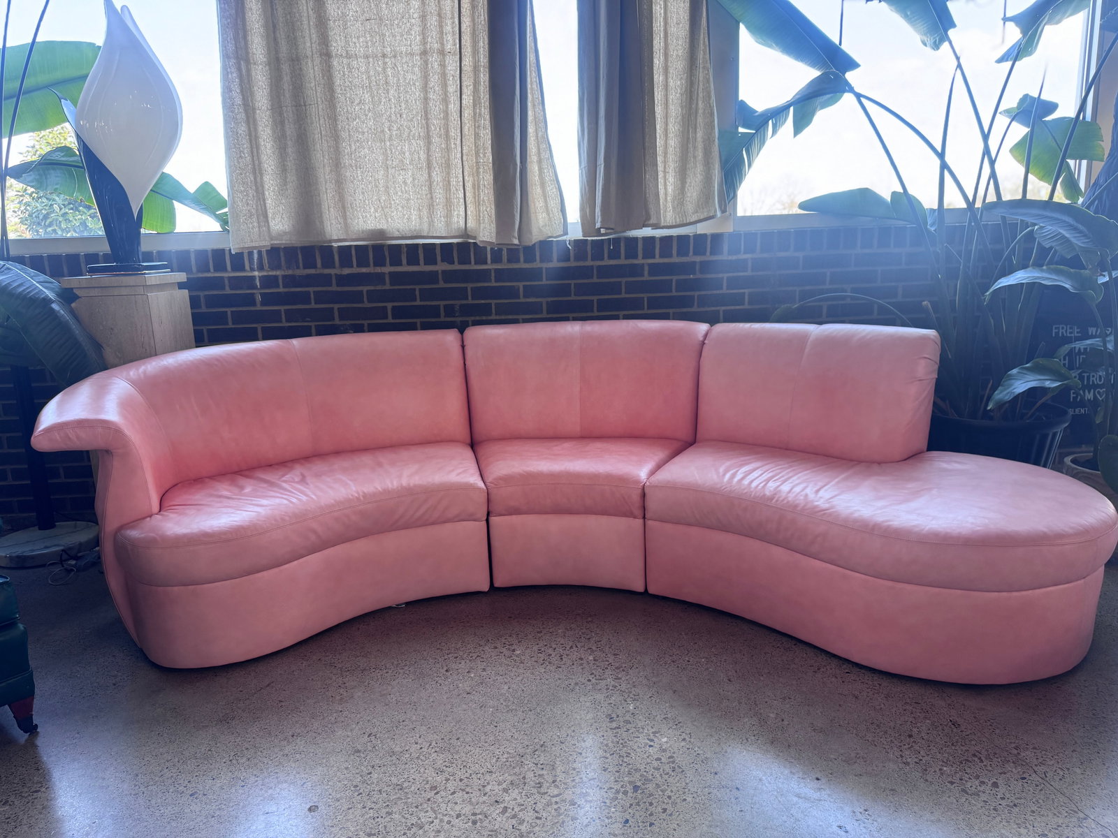 Post Modern Three Piece Peach Sectional by 'Carson's' - 7