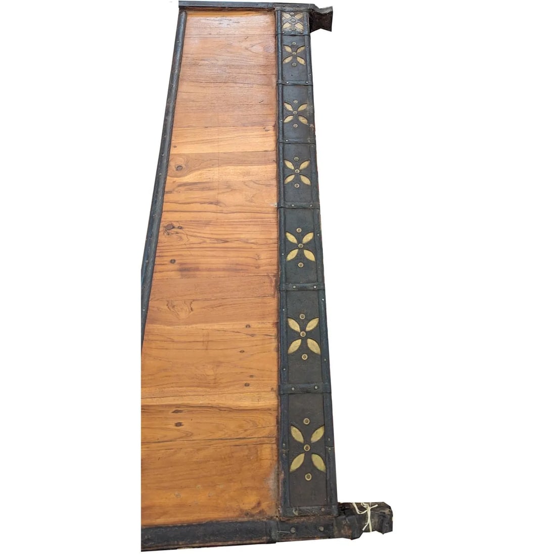 1960s Rustic Brown Reclaimed Teak Wood Square Coffee Table – 1 Piece - 4