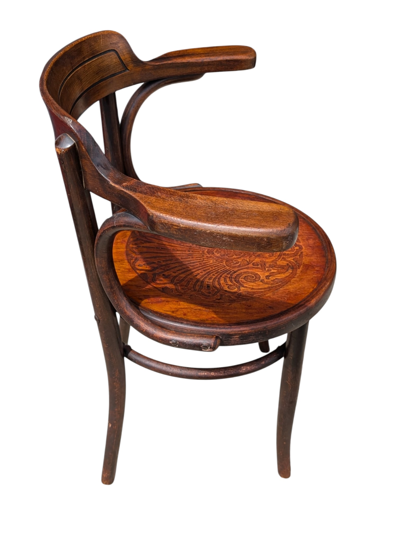 Antique Bentwood Armchair by Fischel - 3