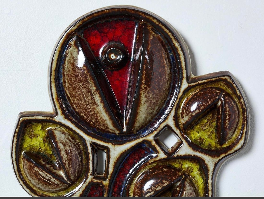 Danish Ceramic Wall Plaque Circa 1960s - 3