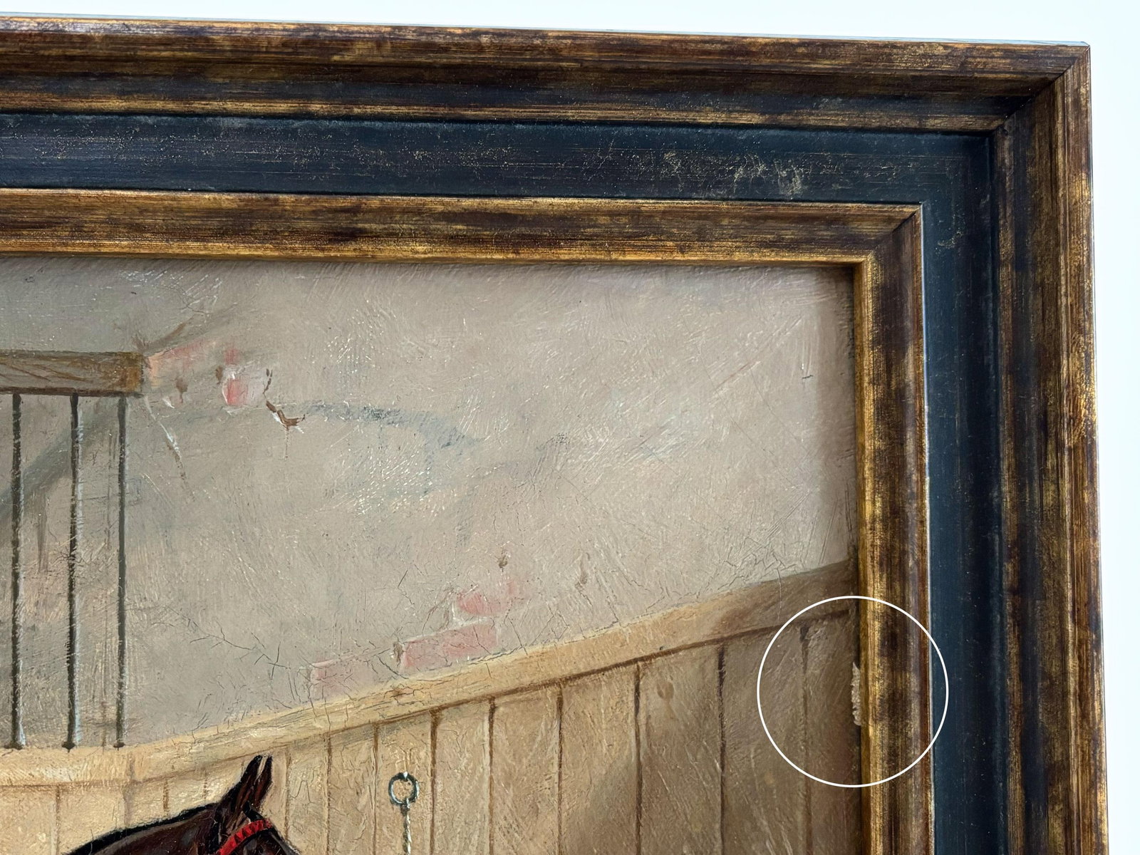 1895 "Portrait of a Bay Hunter" Antique Horse Painting Oil on Canvas by Henry Frederick Lucas Lucas - 10