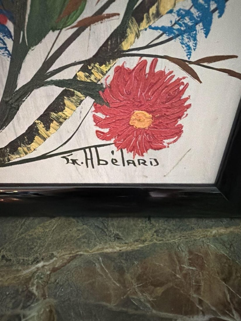 1960s Gesner Abelard Original Haitian Mid-Century Modern Painting - 2