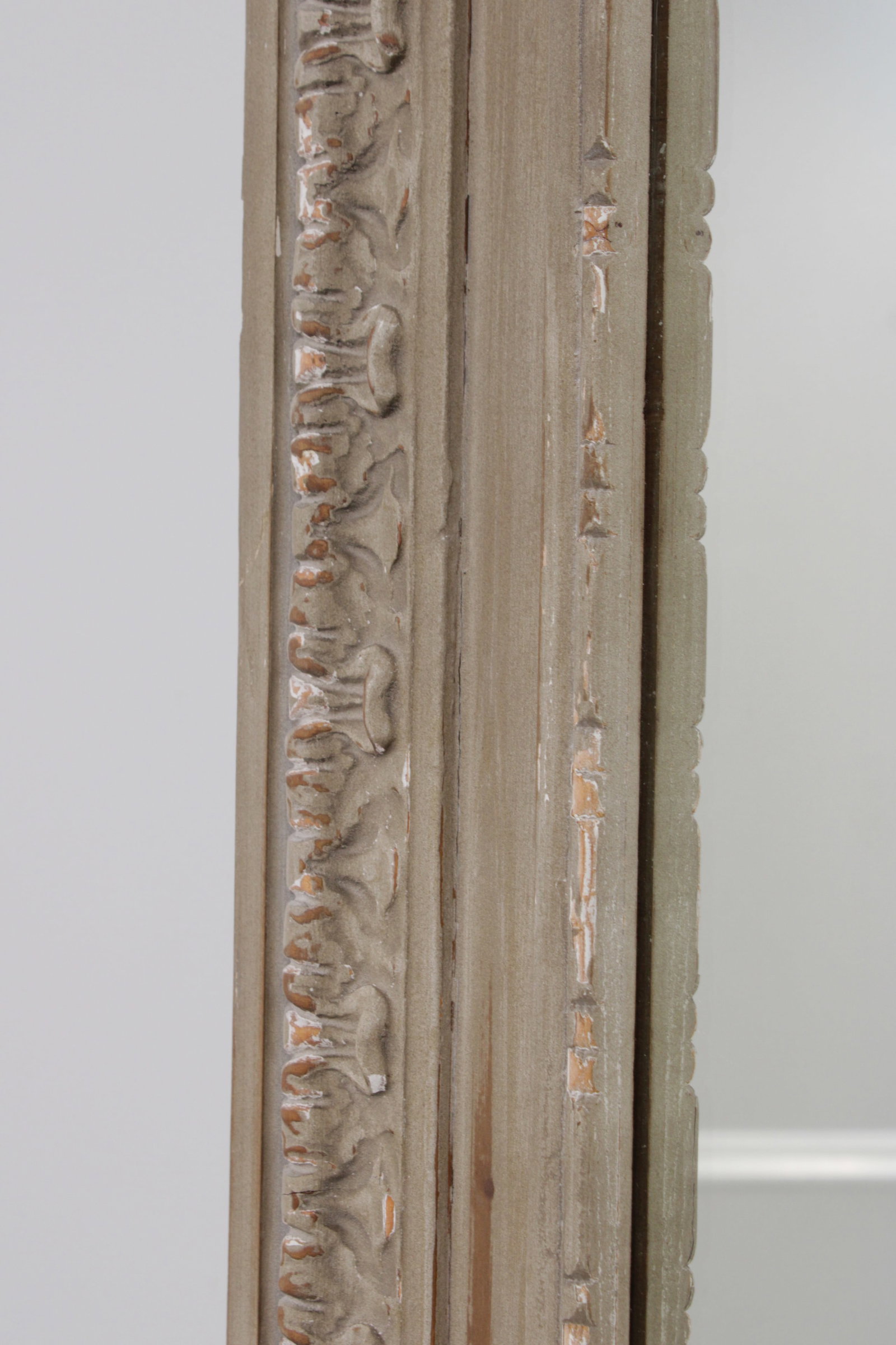 Restoration Hardware Large French Style Carved Hall Mirror - 10