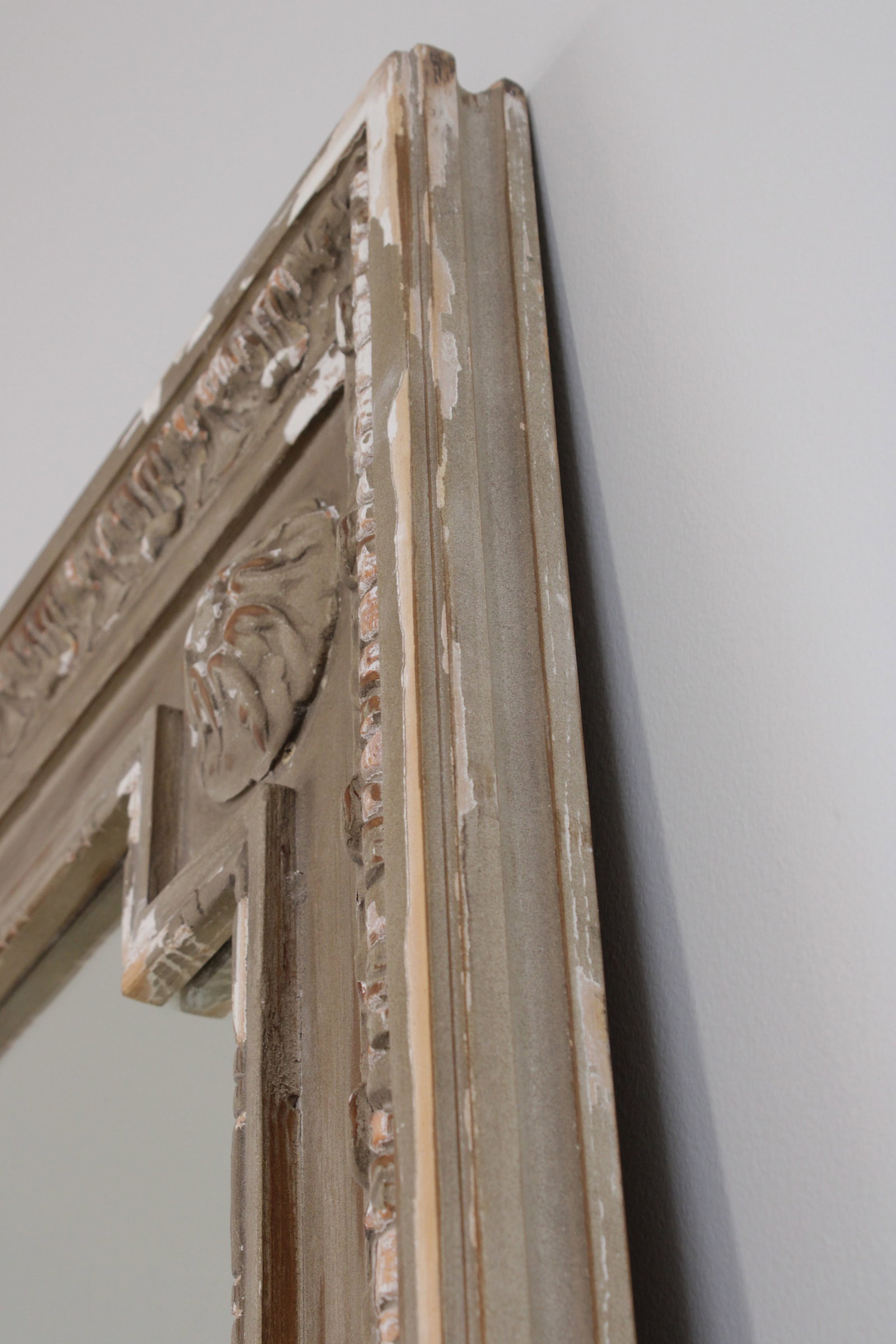Restoration Hardware Large French Style Carved Hall Mirror - 11
