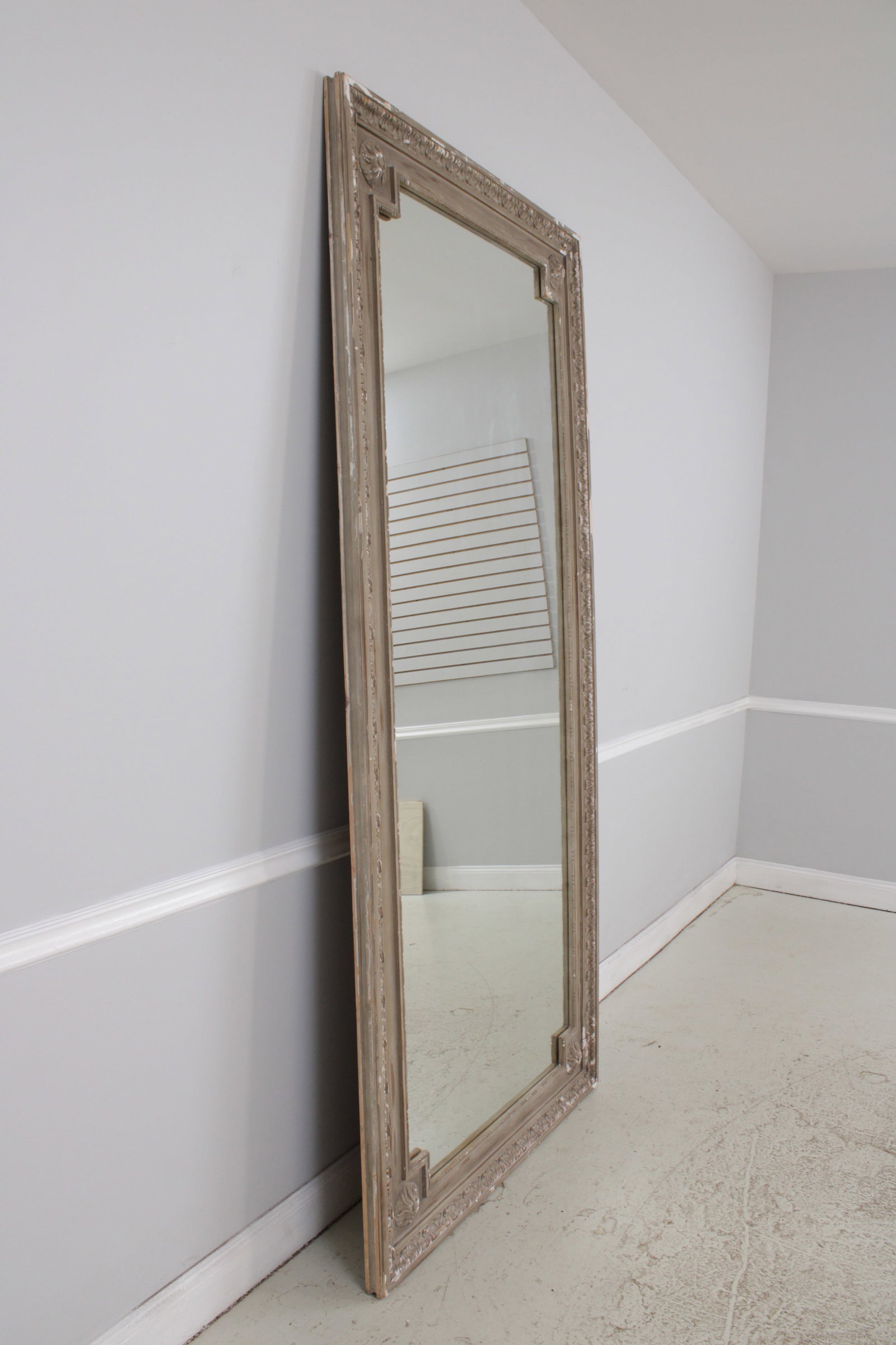 Restoration Hardware Large French Style Carved Hall Mirror - 2