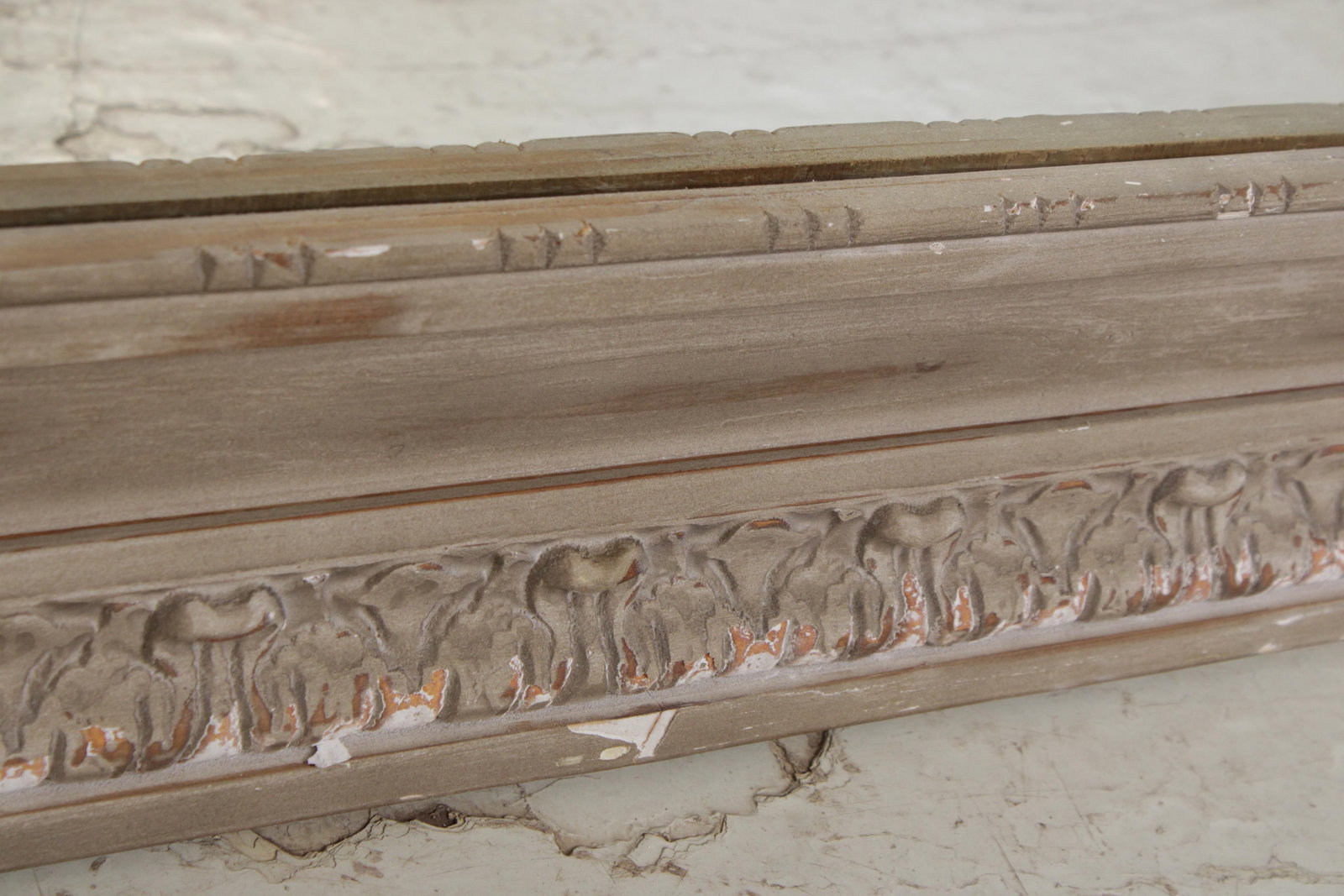 Restoration Hardware Large French Style Carved Hall Mirror - 4