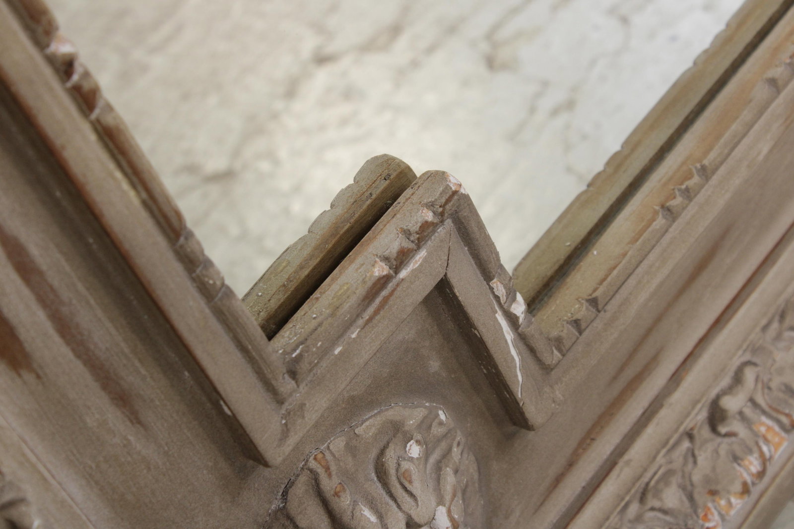 Restoration Hardware Large French Style Carved Hall Mirror - 6