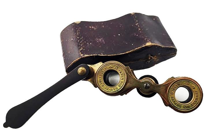 Antique "Breveté Par Dimension" Paris Opera Glasses Binoculars - Made in France - 3