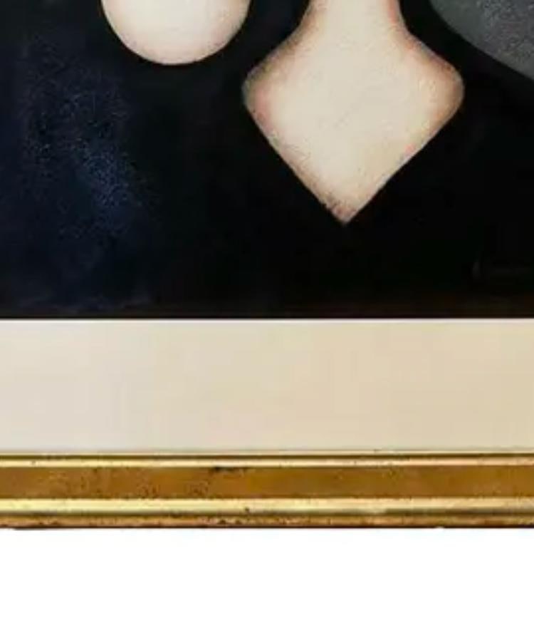 Late 20th Century Modern Expressionist 3 Female Heads Oil on Canvas Signed "Atwood" - 5