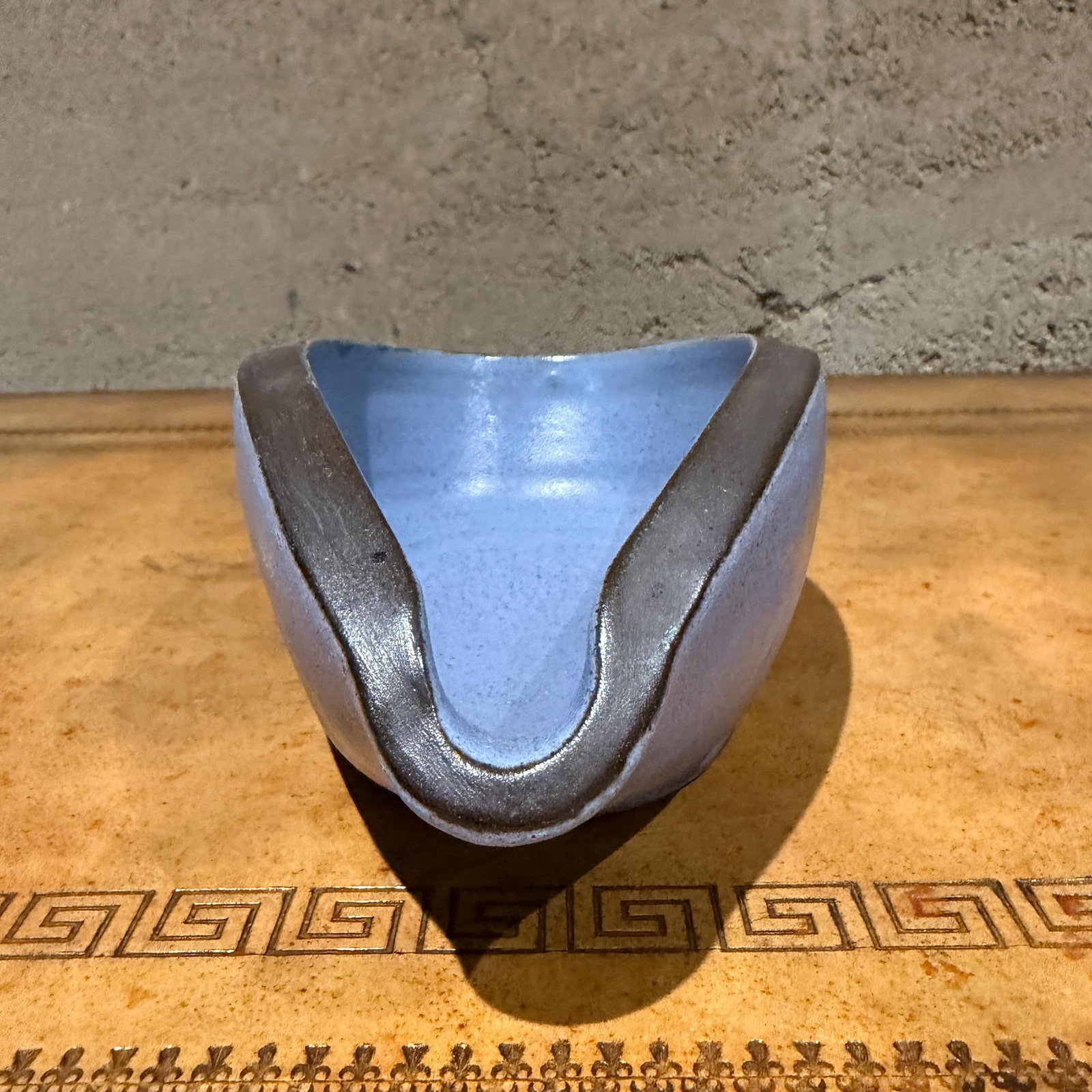 Vermeulen Holland Handmade Blue Pottery Bowl Dish Catch All Mid-Century - 3