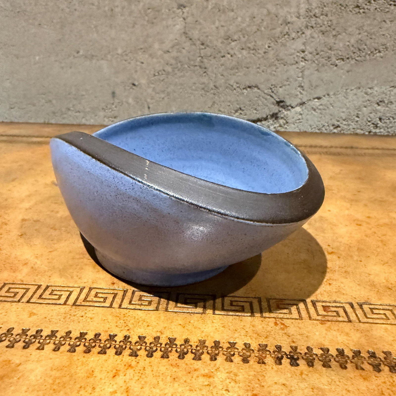 Vermeulen Holland Handmade Blue Pottery Bowl Dish Catch All Mid-Century - 5