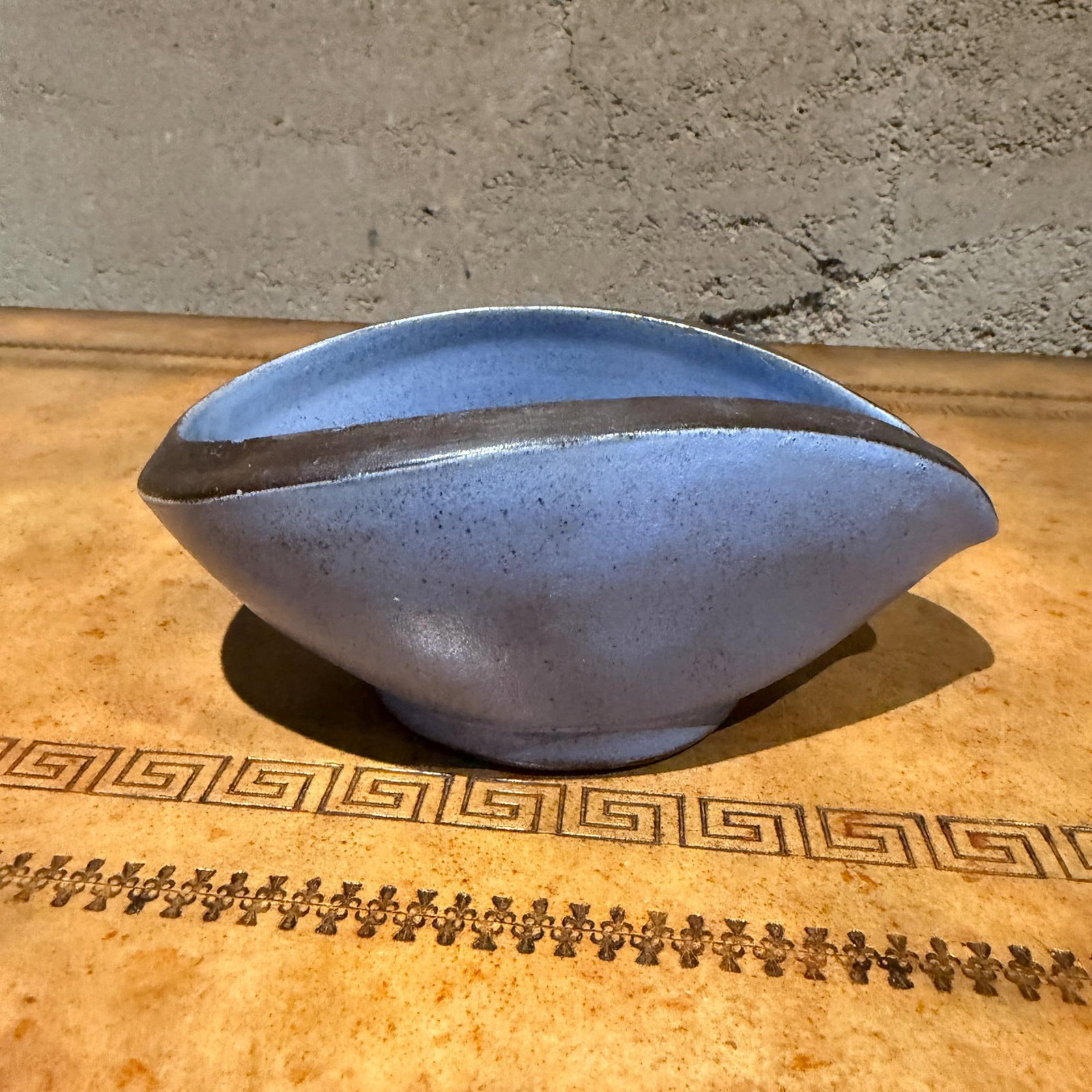 Vermeulen Holland Handmade Blue Pottery Bowl Dish Catch All Mid-Century - 8