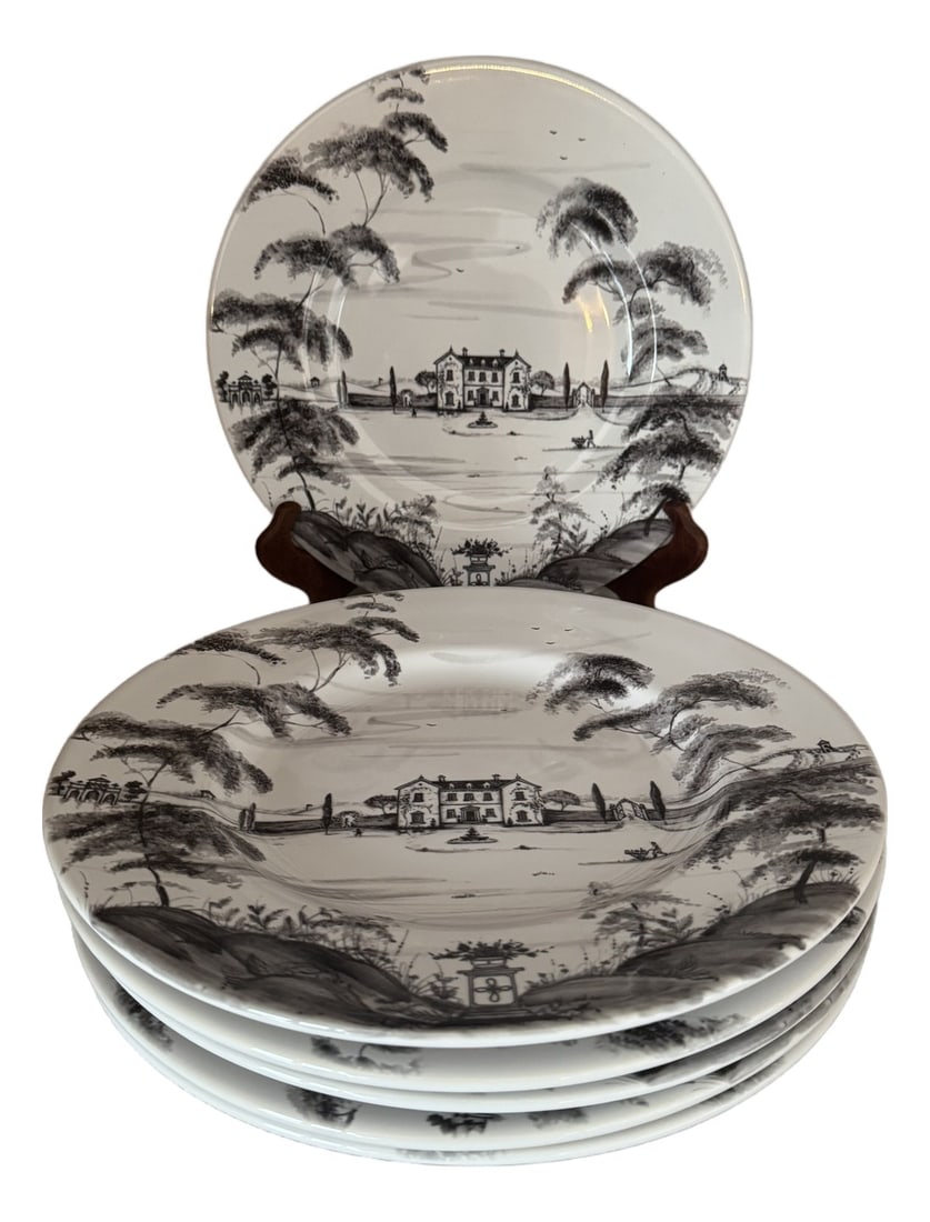 Juliska "Country Estate" Dinner Plates - Set of 6: Set of 6 dinner plates. Juliska "Country Estate" plates in Flint Grey Condition: Imperfections: No Imperfections Dimensions: Height: 1 in. Width: 11 in. Depth: 11 in. Category: Dinnerware Origin: Port