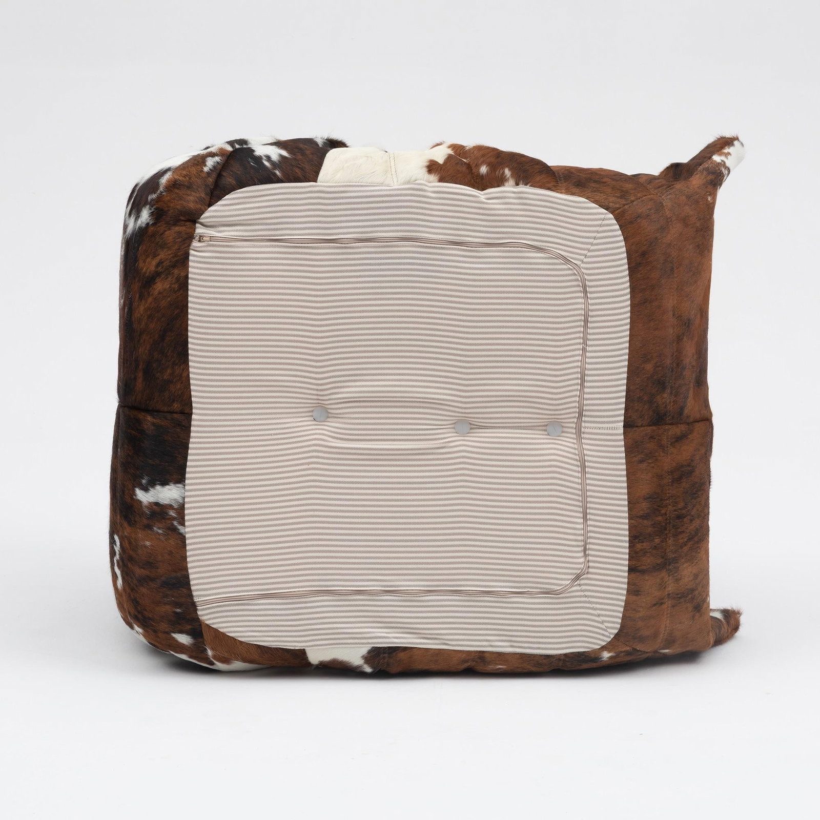 Vintage Ligne Roset Togo Fireside Chair in Natural Cowhide - Michel Ducaroy, 1970s - 10