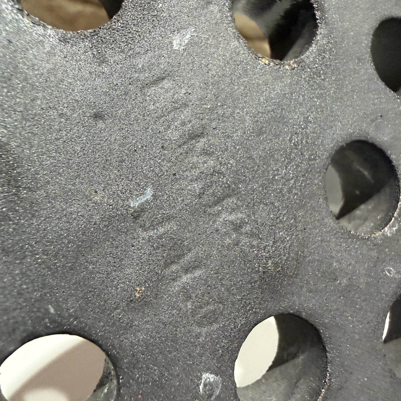 Jens Quistgaard Cast Iron Candle Holder Dansk Moon Crater - 7