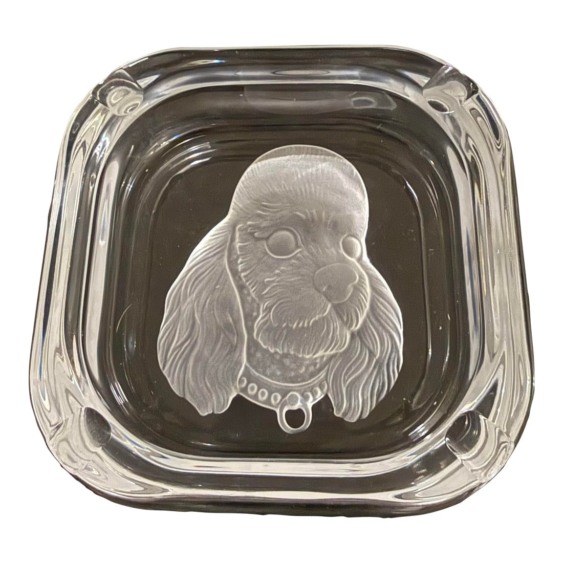 1970s Sevres France Frosted Poodle Dog Ashtray 6.5in: Sevres France Frosted Poodle Dog Ashtray 6.5in Excellent condition no damages The Sevres France Frosted Poodle Dog Ashtray is a luxurious and elegant piece of decorative pottery and glassware. Made