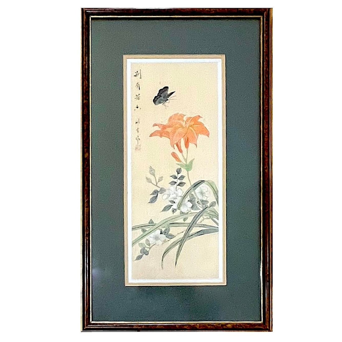 1980's Chinese Floral Paintings on Silk - Set of Three - 12