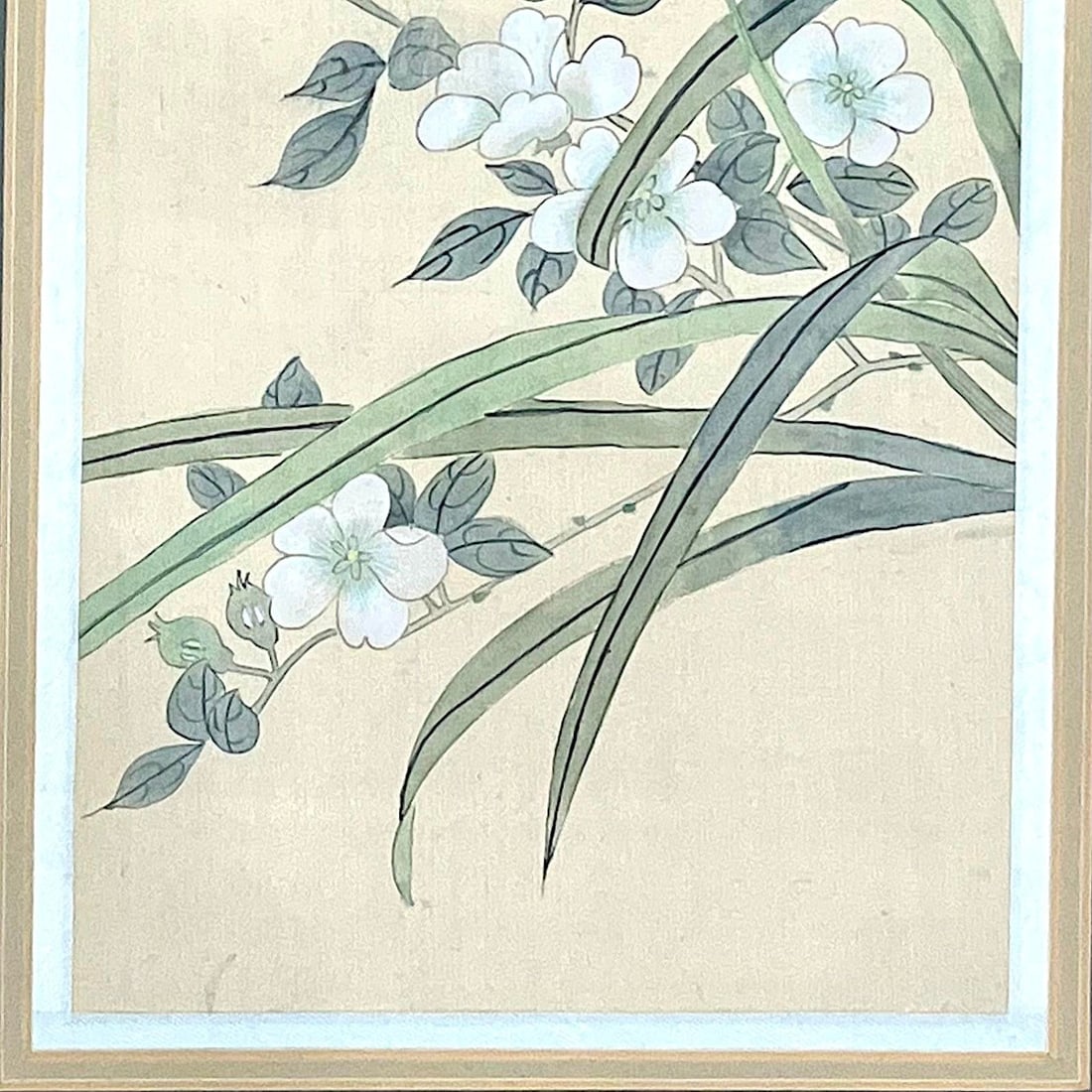 1980's Chinese Floral Paintings on Silk - Set of Three - 15