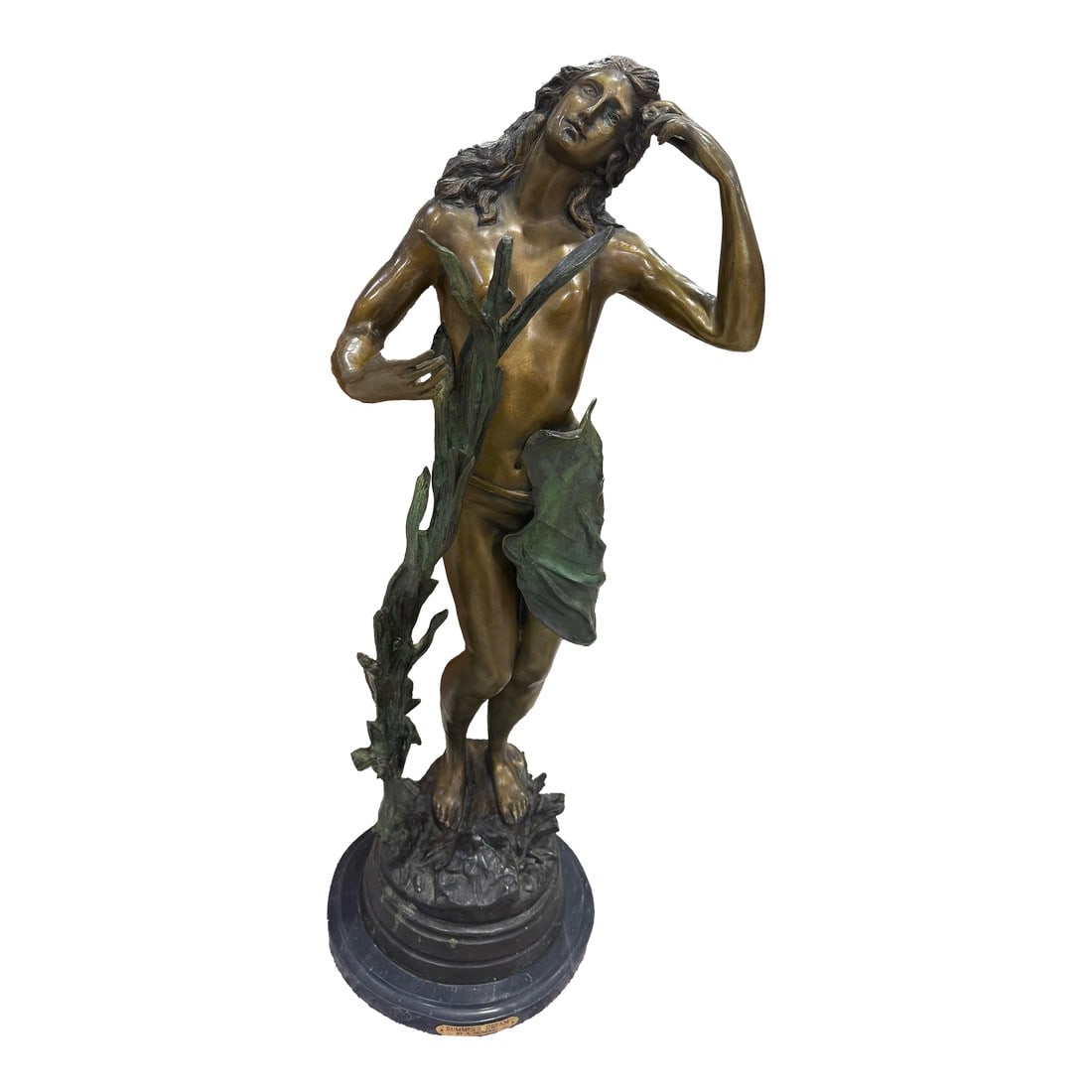Bronze Auguste Moreau's "Summer Dreams" 36in Moreau Sculpture Signed (1 of 12)