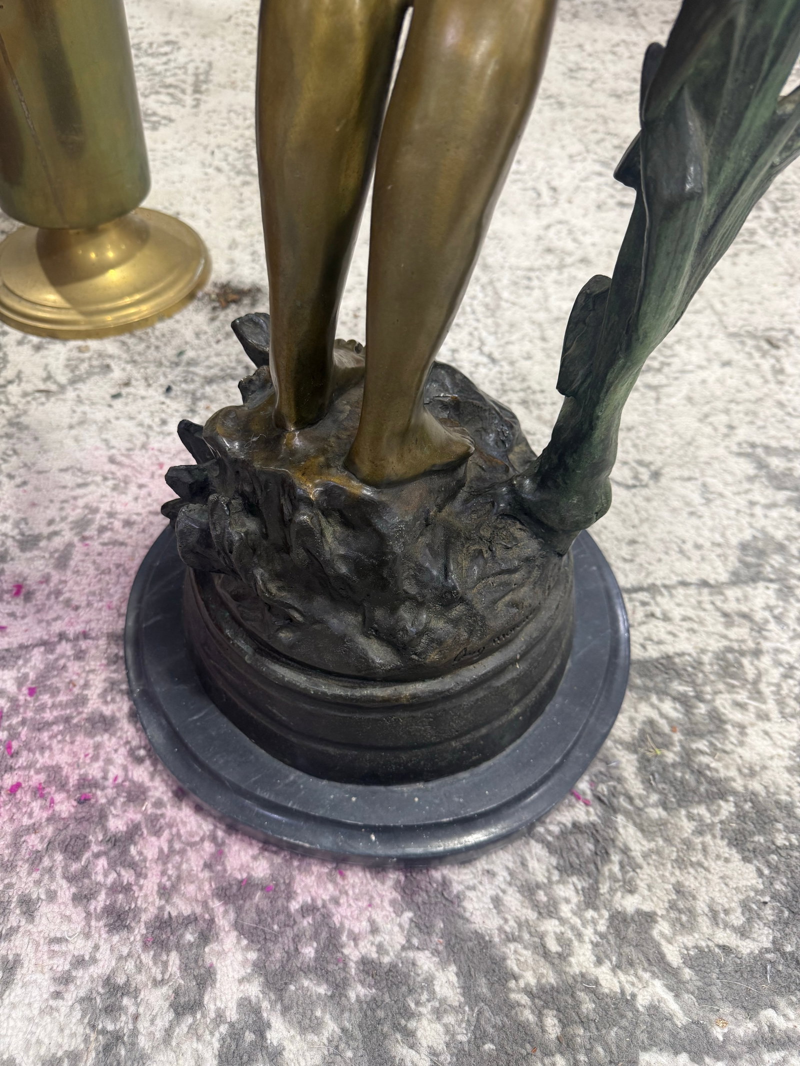 Bronze Auguste Moreau's "Summer Dreams" 36in Moreau Sculpture Signed - 9