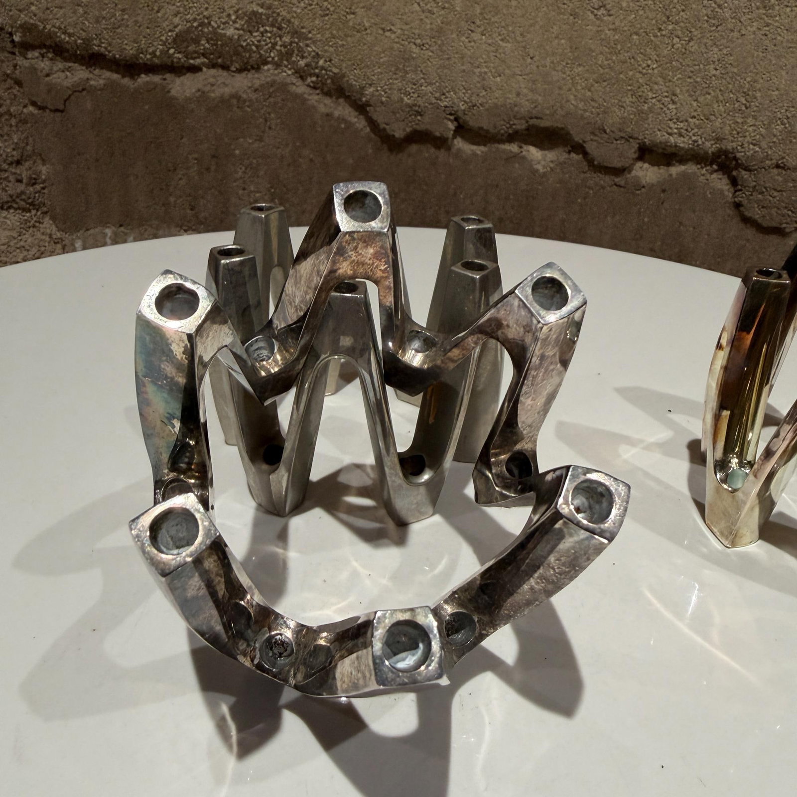 Silver-Plated Candle Holder Crown Model Jens Quistgaard Dansk Designs - 11