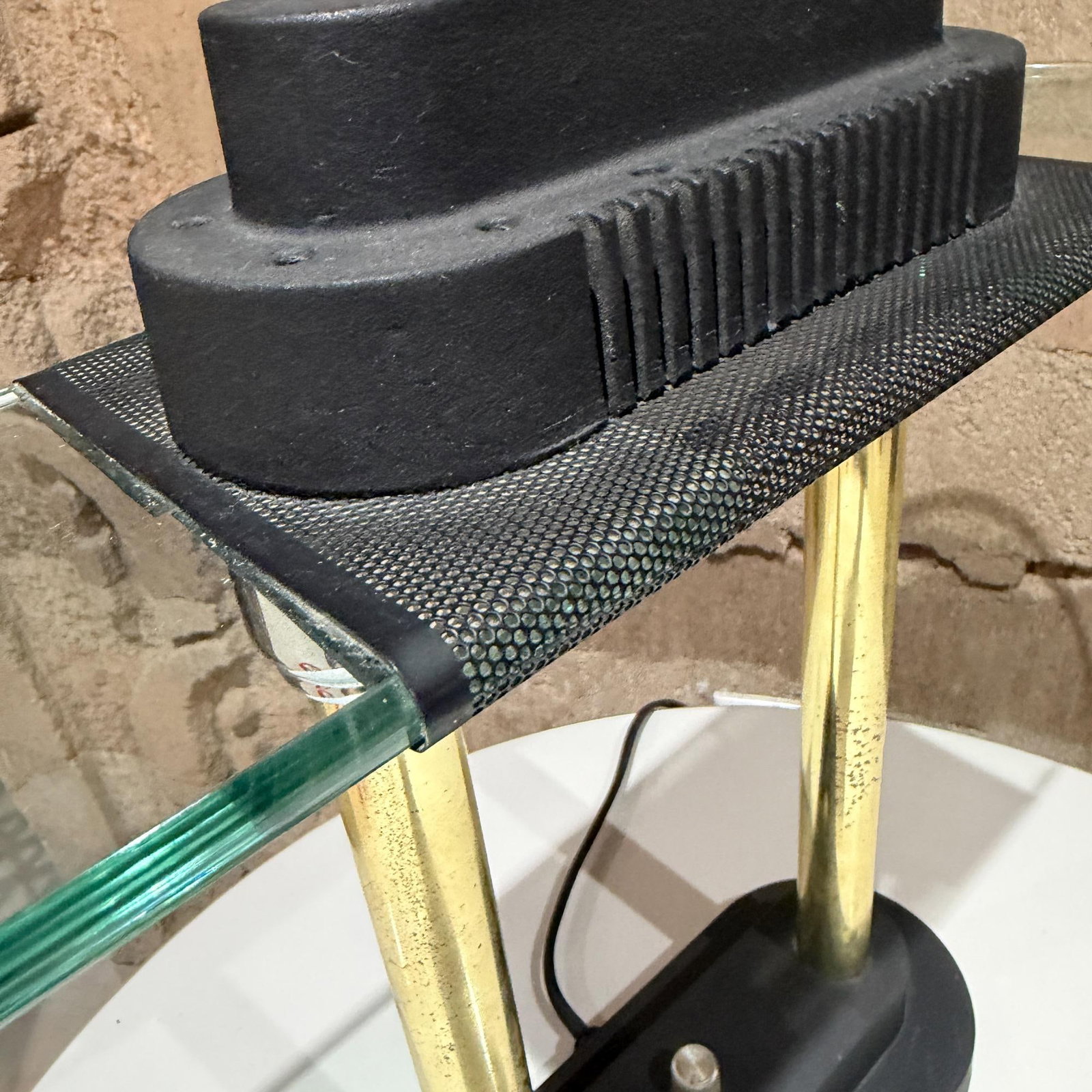1980s Postmodern Banker's Lamp Robert Sonneman for George Kovacs - 10