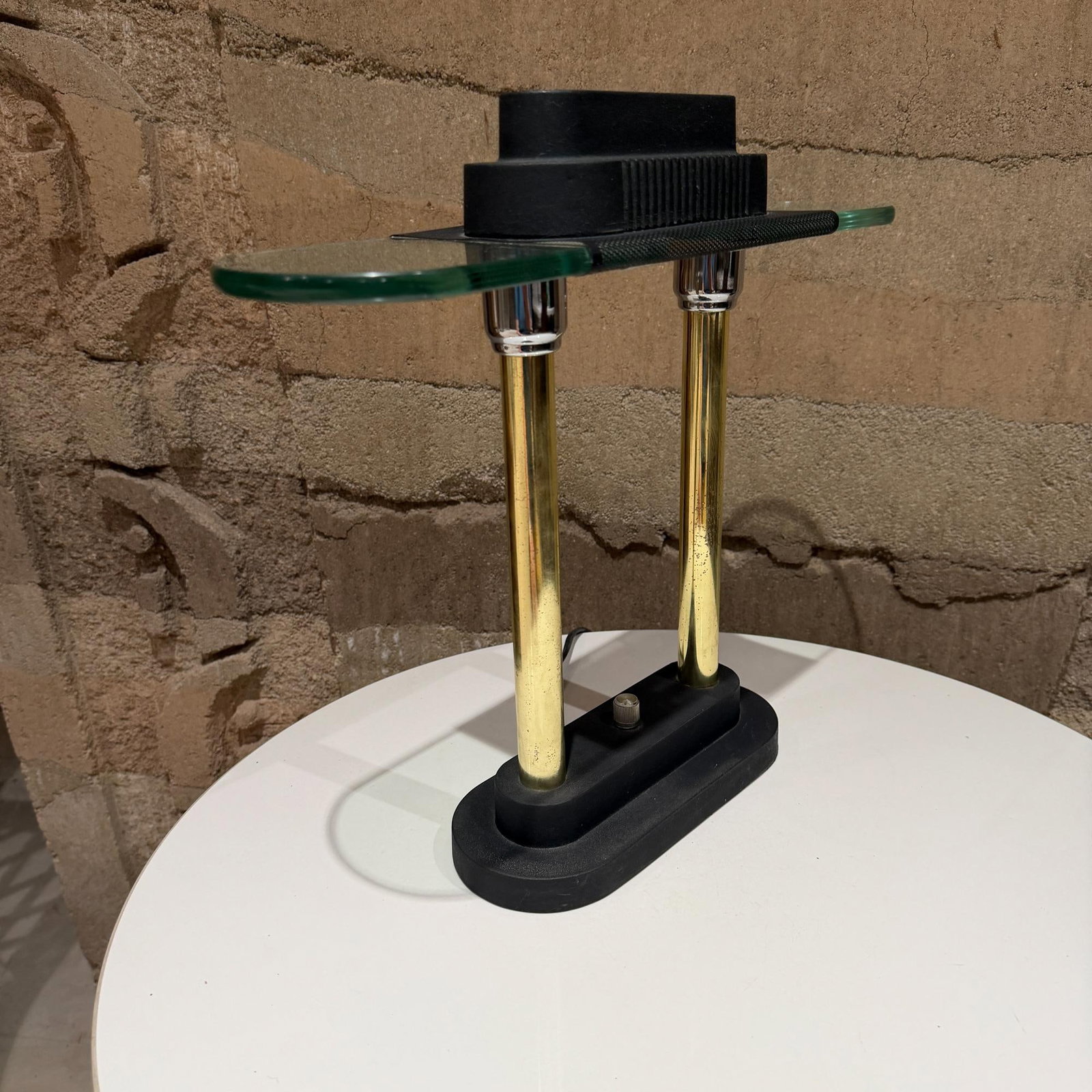 1980s Postmodern Banker's Lamp Robert Sonneman for George Kovacs - 2