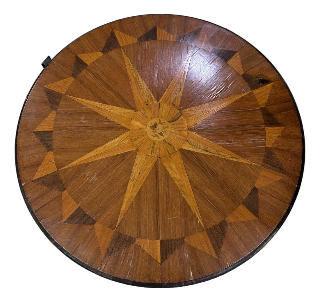 Early 19th Century Italian Continental Centre Tabletop Only Inlay Mahogany 47in: Early 19th Century Italian Continental Centre Tabletop Only Inlay Mahogany 47in Please note top of table Only no legs Very large / very heavy Good condition see pictures This product is an original, a