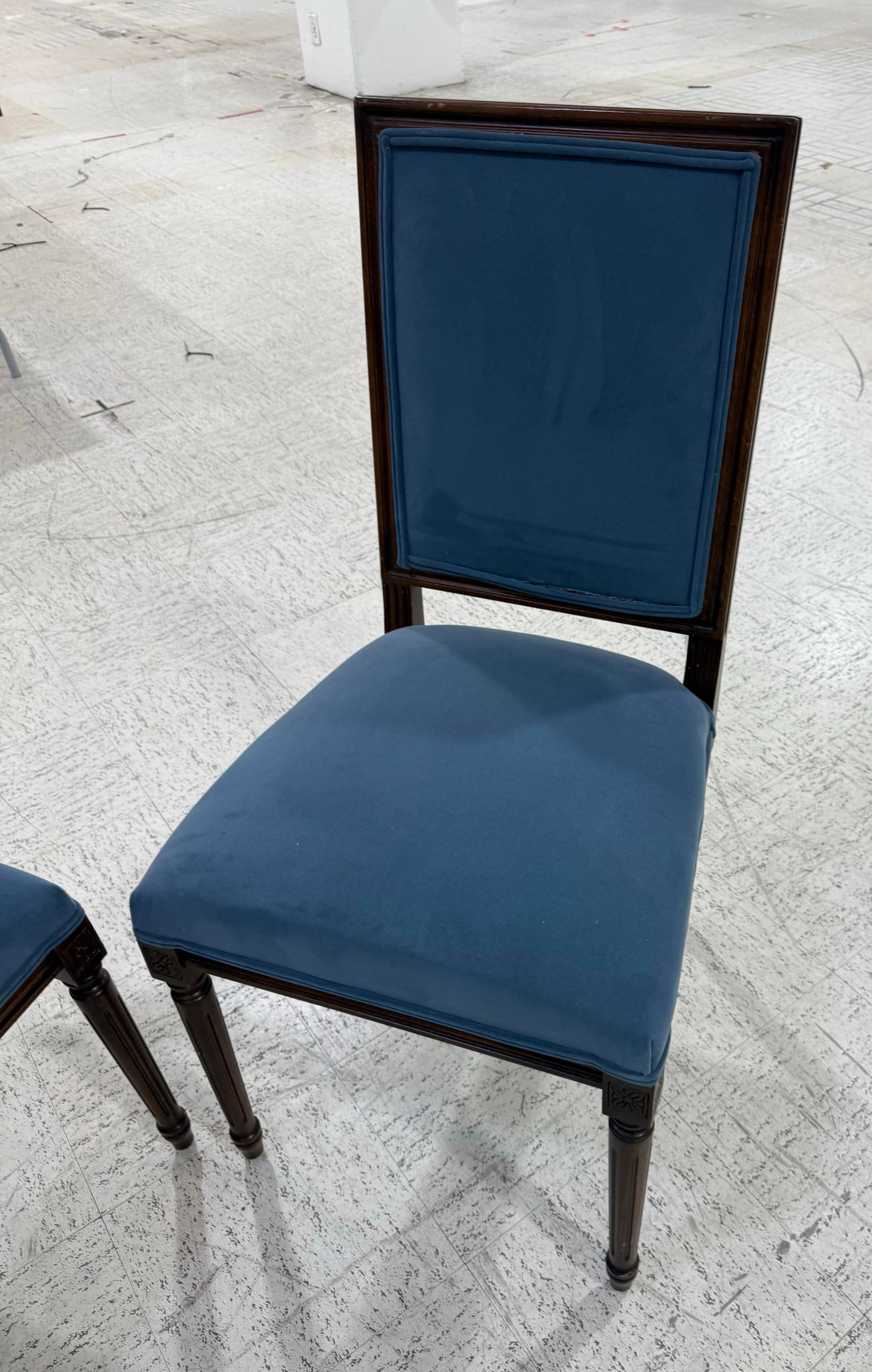 1930s Ballard Designs Upholstered Chairs Set of 2 - Made in Italy - 3