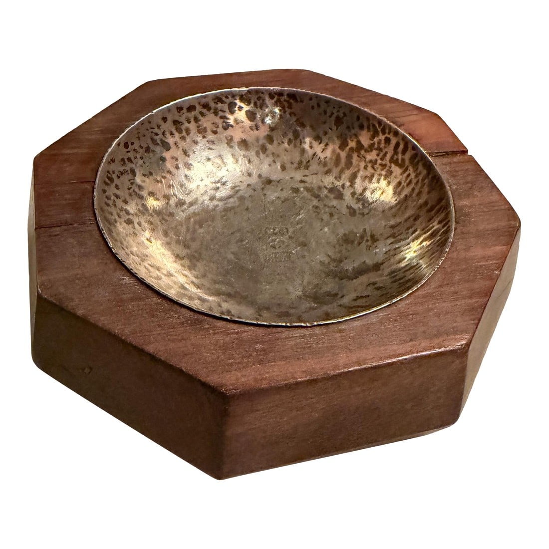 William Spratling Octagonal Wood Silver Dish Mid-Century Mexican Modernism (1 of 8)