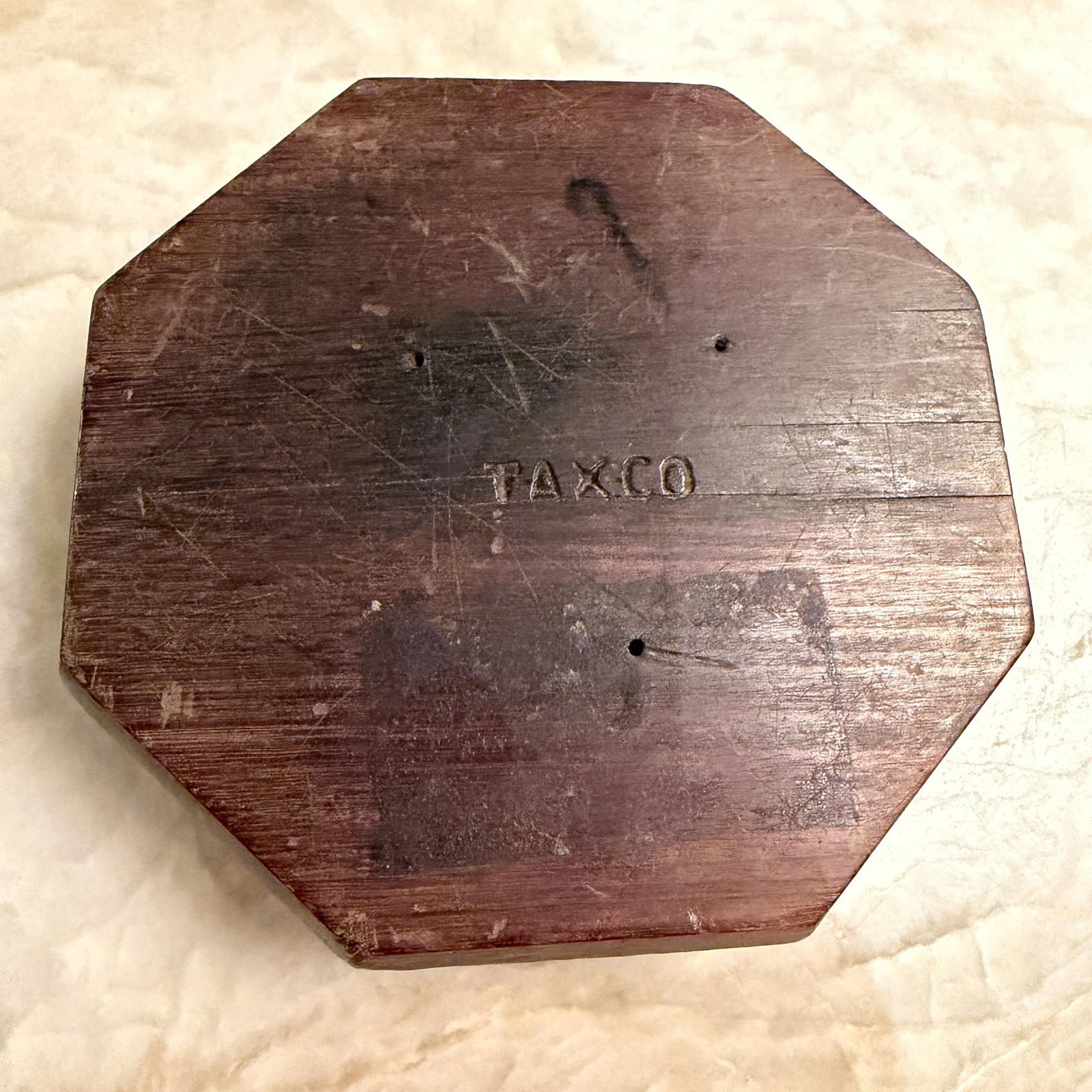William Spratling Octagonal Wood Silver Dish Mid-Century Mexican Modernism - 7