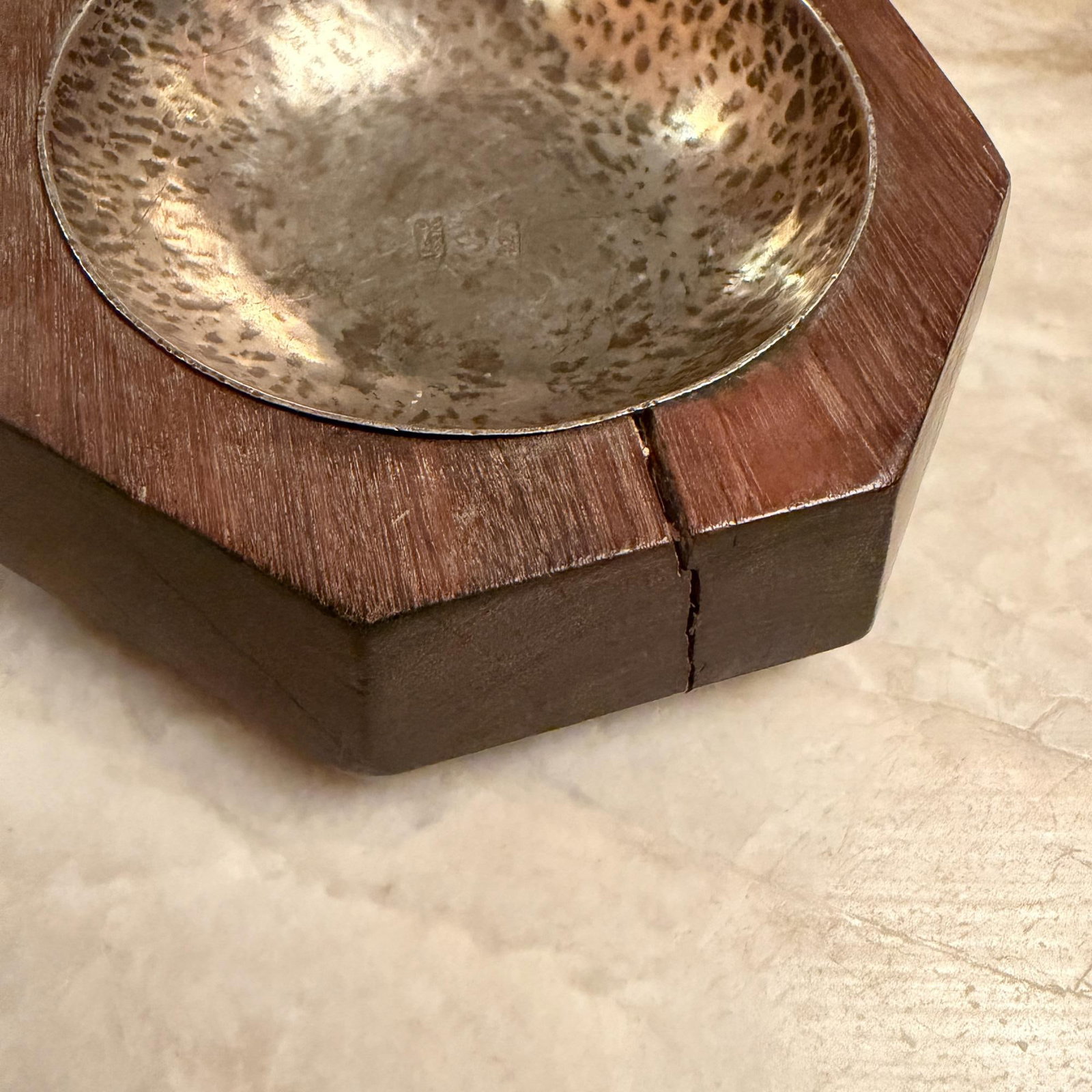 William Spratling Octagonal Wood Silver Dish Mid-Century Mexican Modernism - 8