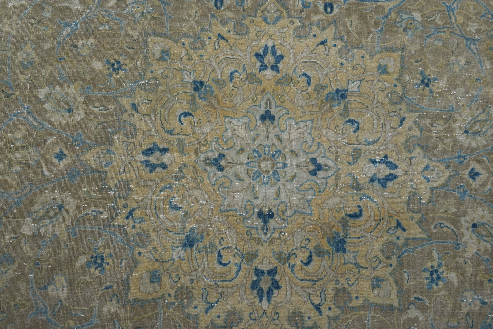 1970s Vintage Persian Handmade Wool Cotton Brown Area Rug - 11