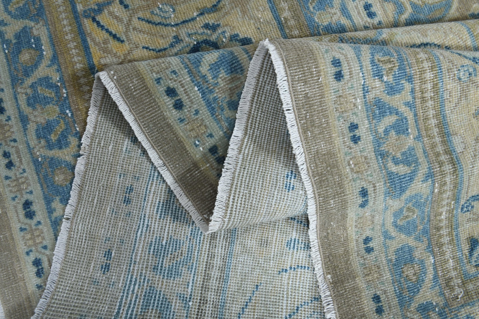1970s Vintage Persian Handmade Wool Cotton Brown Area Rug - 5
