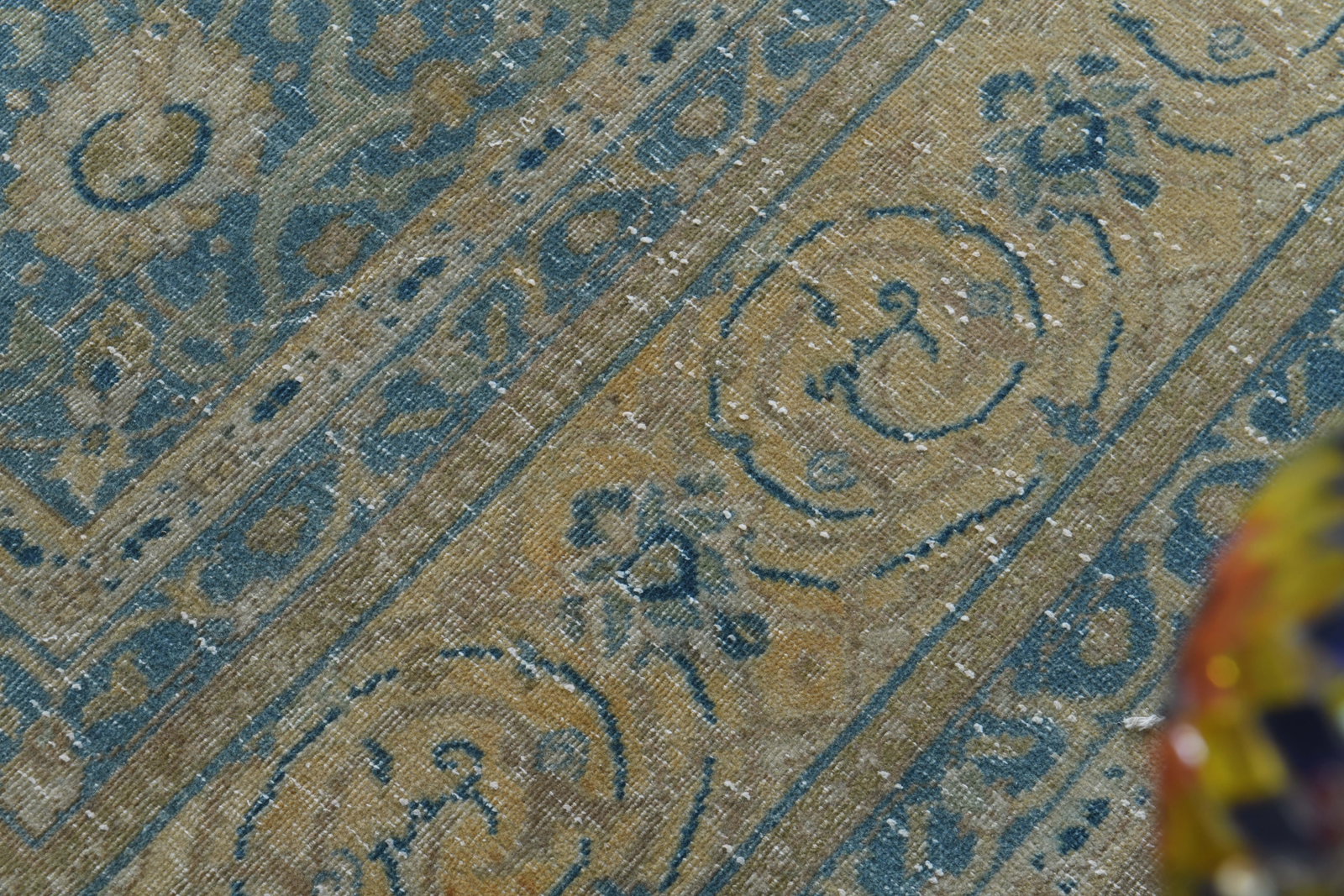1970s Vintage Persian Handmade Wool Cotton Brown Area Rug - 6