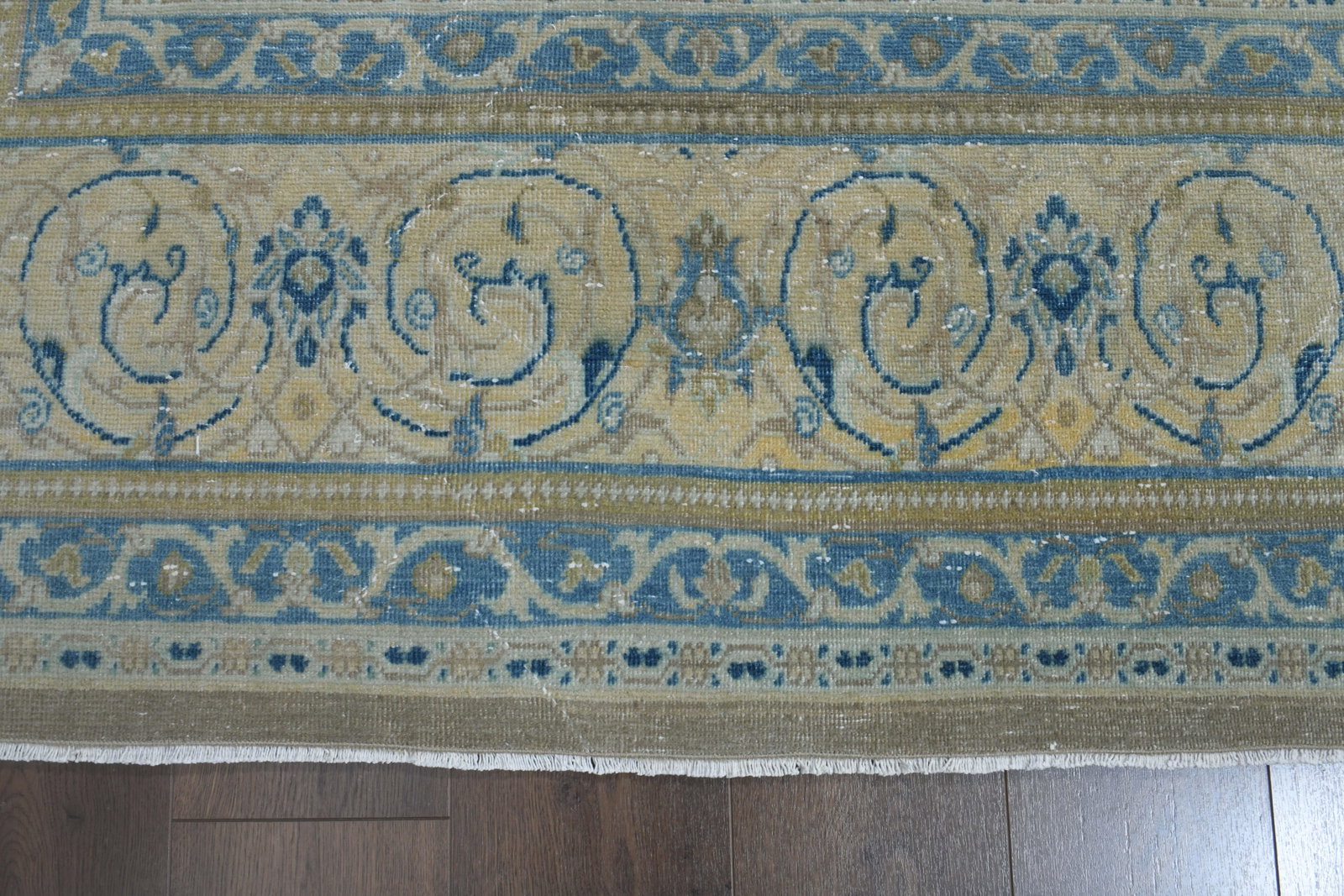 1970s Vintage Persian Handmade Wool Cotton Brown Area Rug - 7