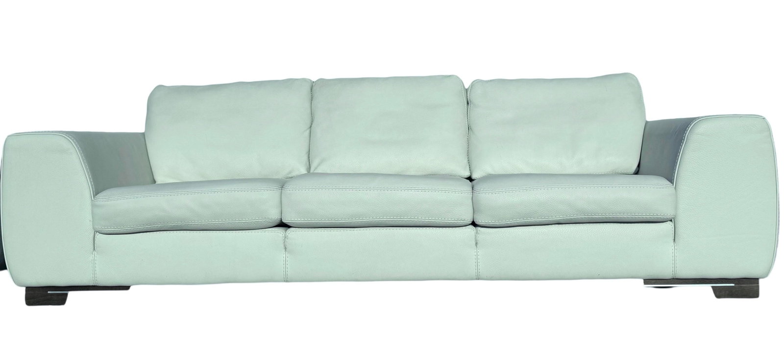 Roche Bobois Leather Sofa and Club Chairs Set. France 1990's - 8